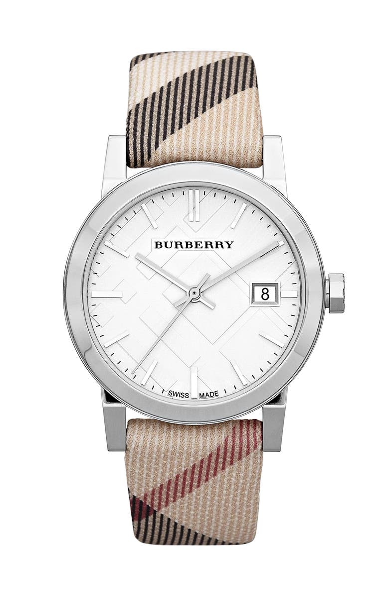Burberry Medium Check Strap Watch Nordstrom Medium Check Strap Watch