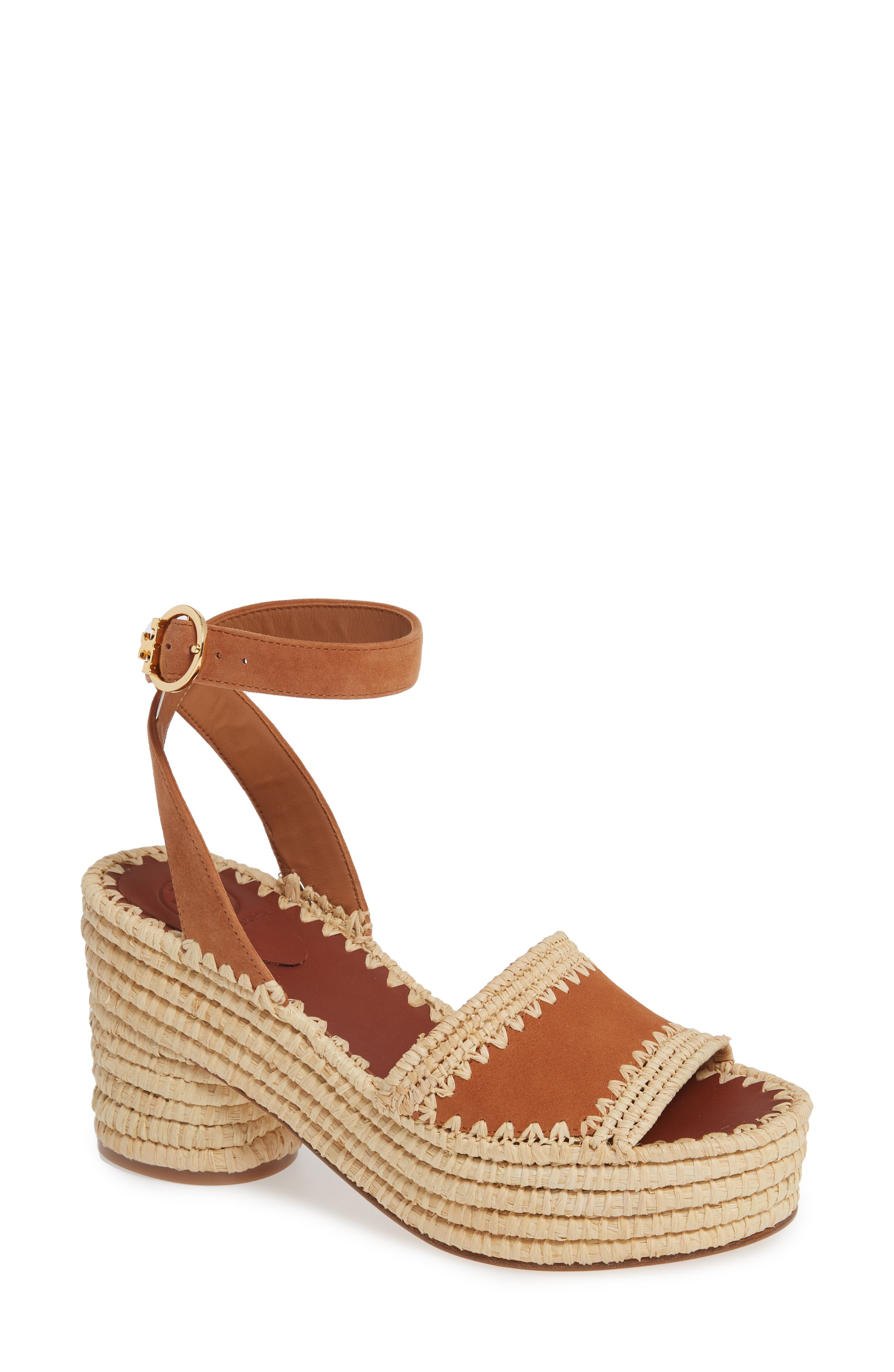 Tory Burch Arianne Platform Ankle Strap Sandal, Brown