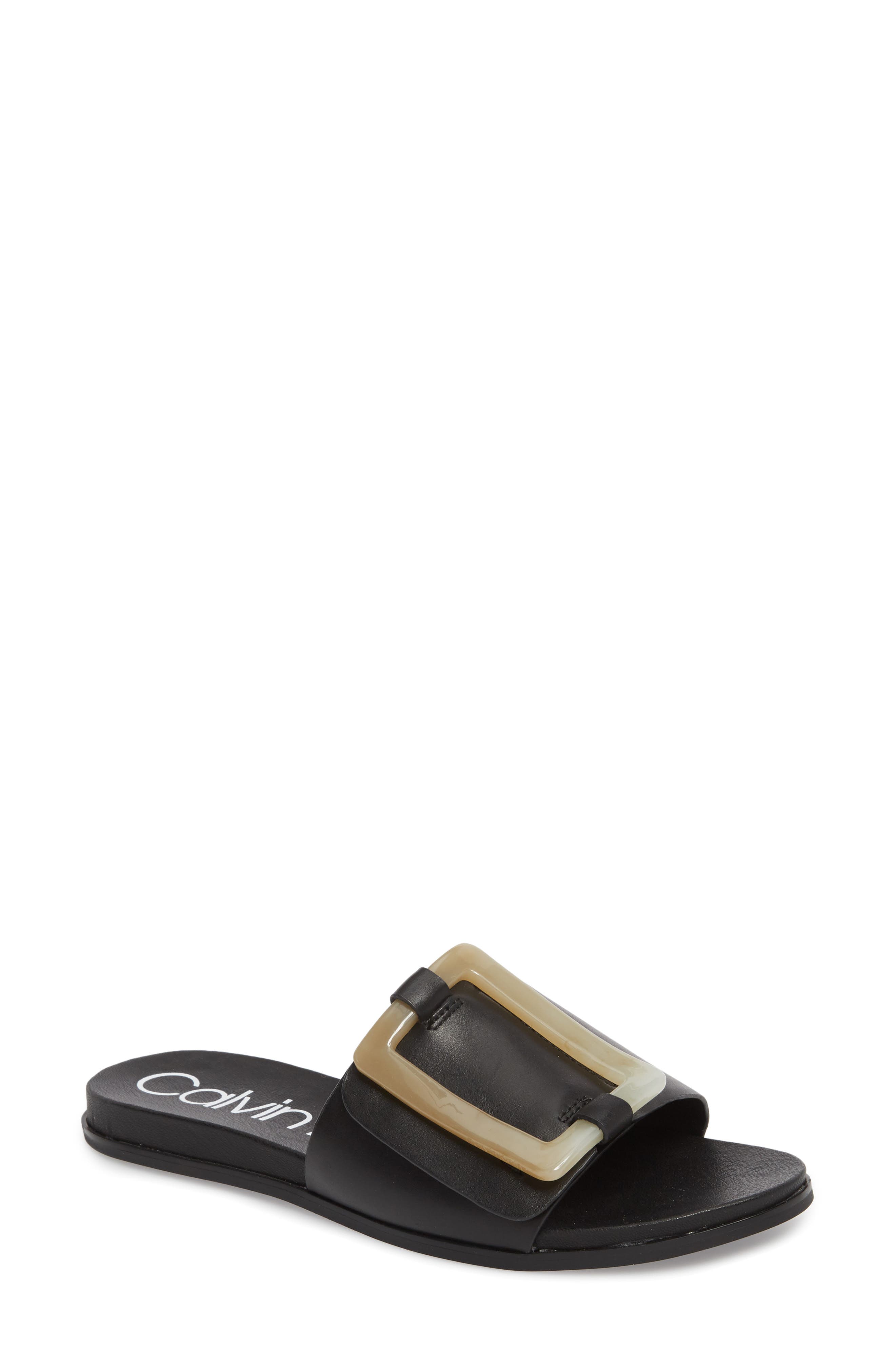 Calvin Klein Patreece Slide Sandal, Black