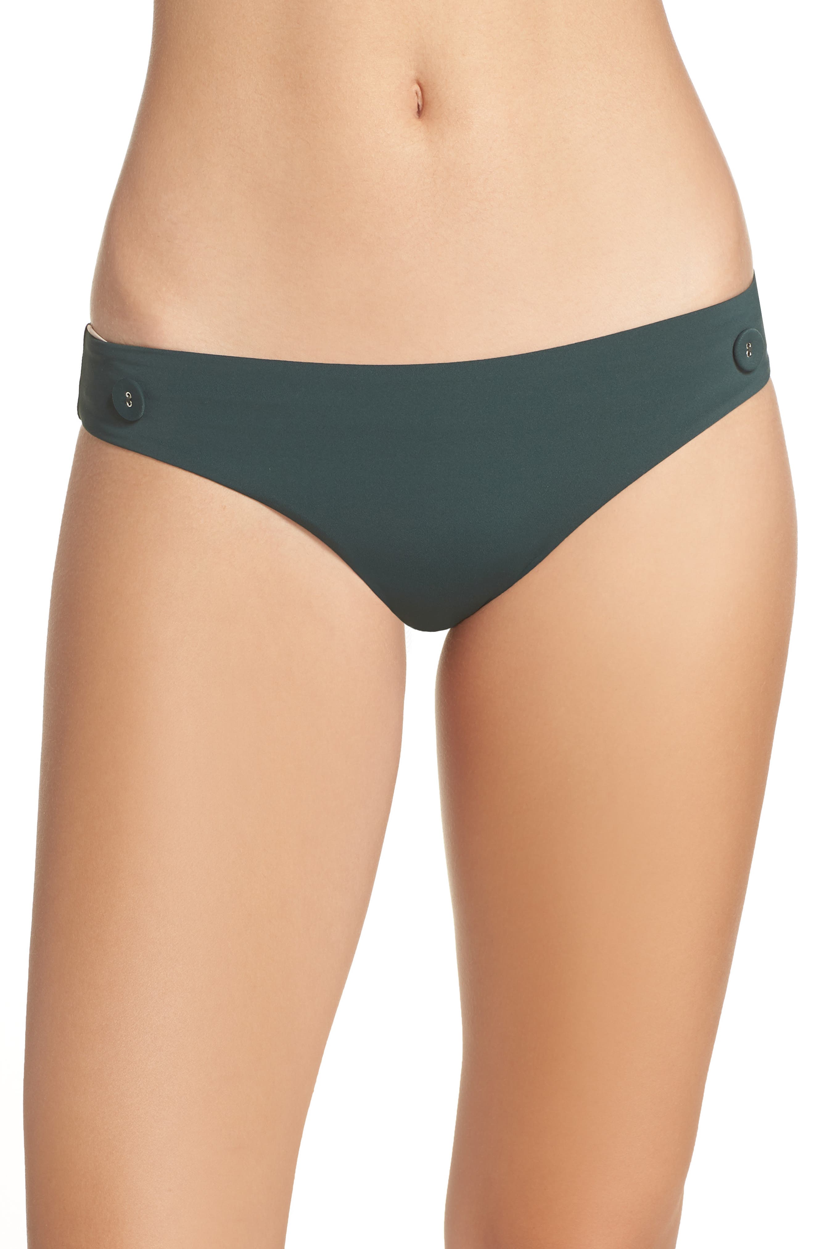 Onia Lily Hipster Bikini Bottoms, Green