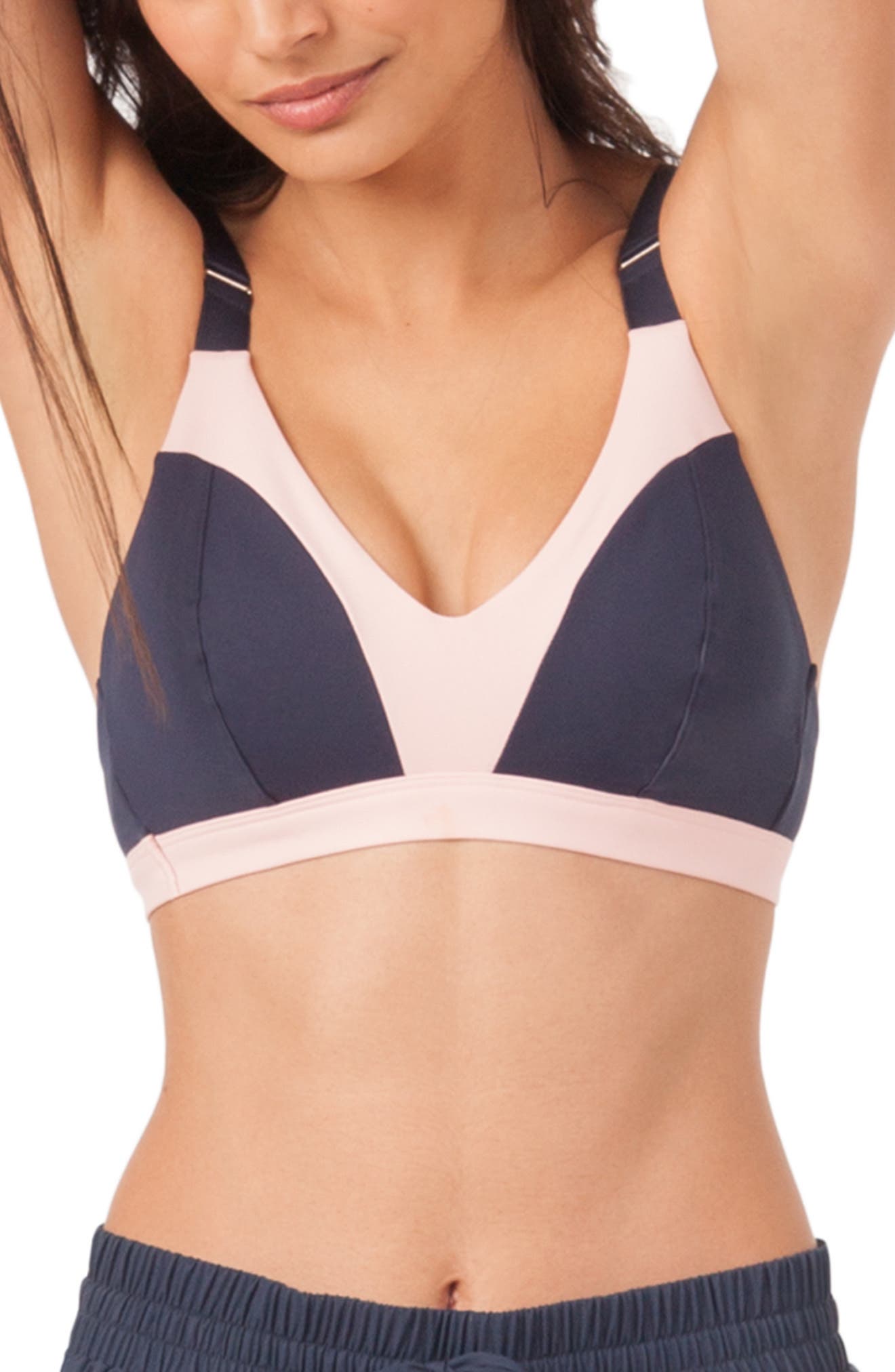 Lively The Active Colorblock Sports Bralette, Blue