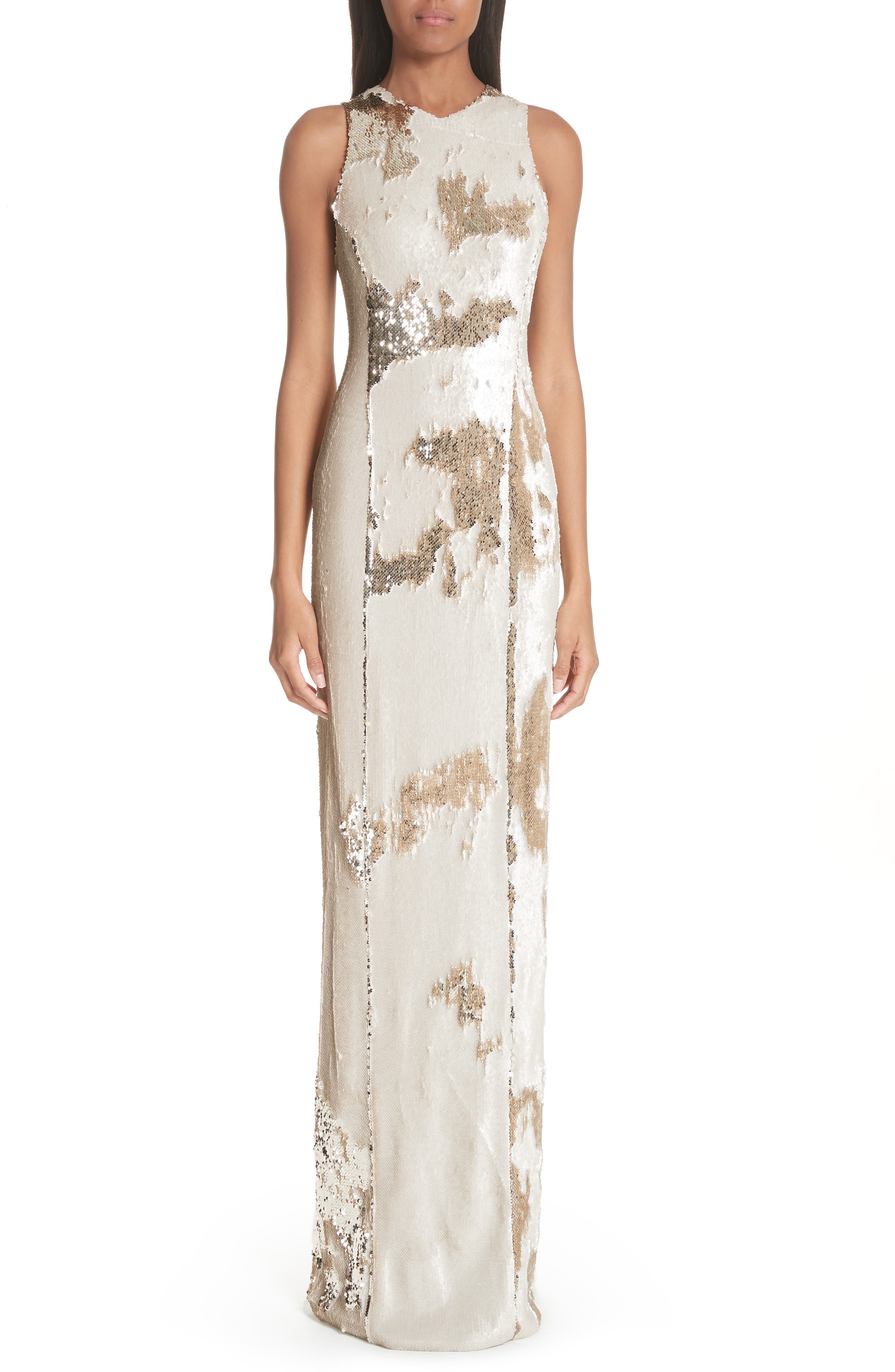 Galvan Sequin Column Gown