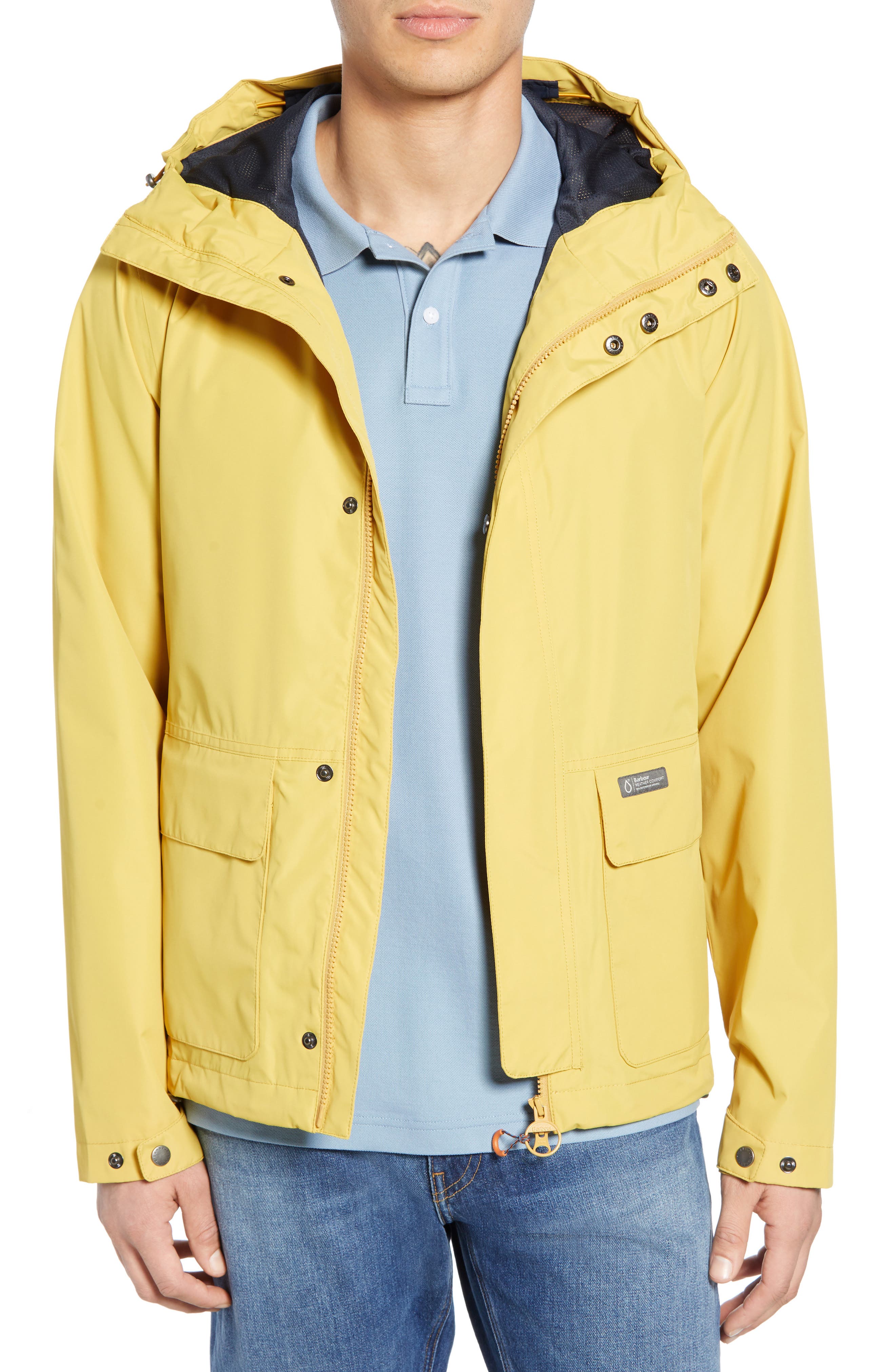 Barbour Foxtrot Waterproof Hooded Jacket, Metallic