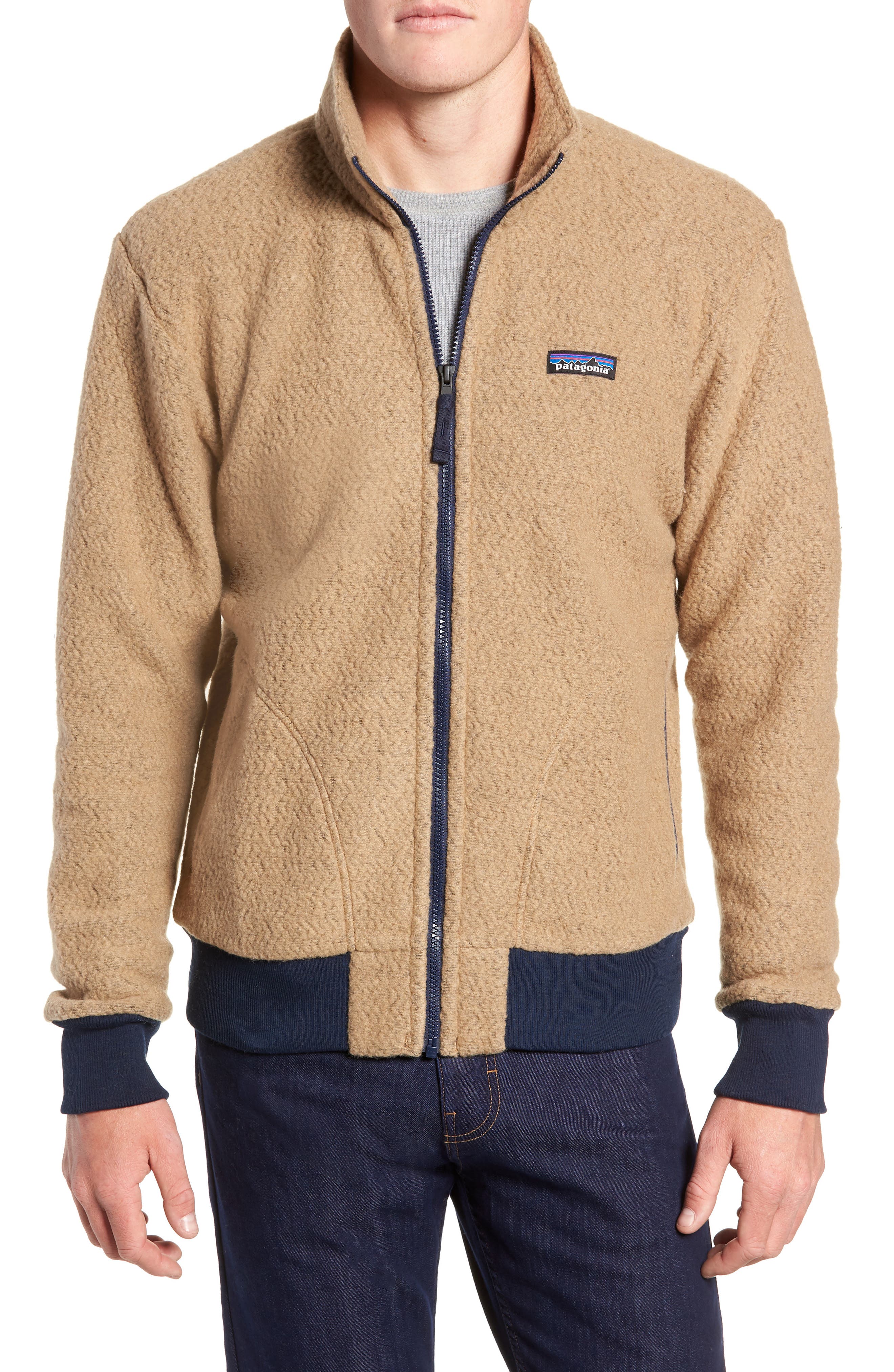 Patagonia Woolyester Fleece Jacket, Beige