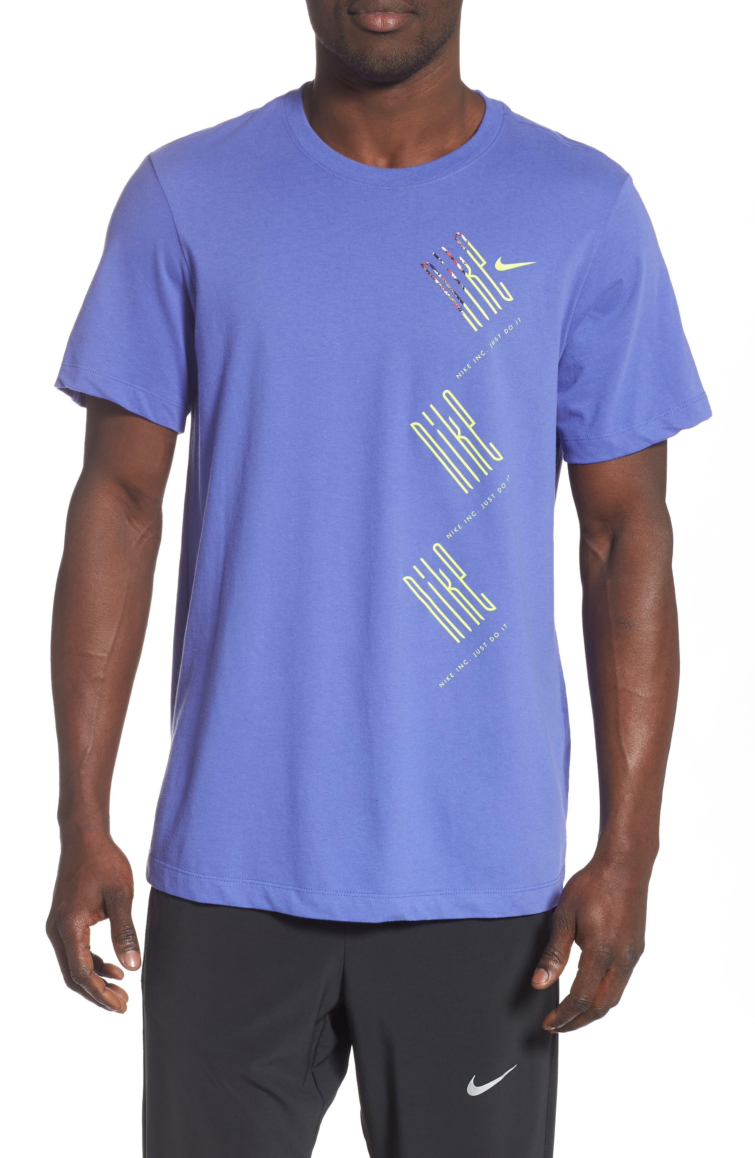 Nike Dry Wild Run T-Shirt Purple