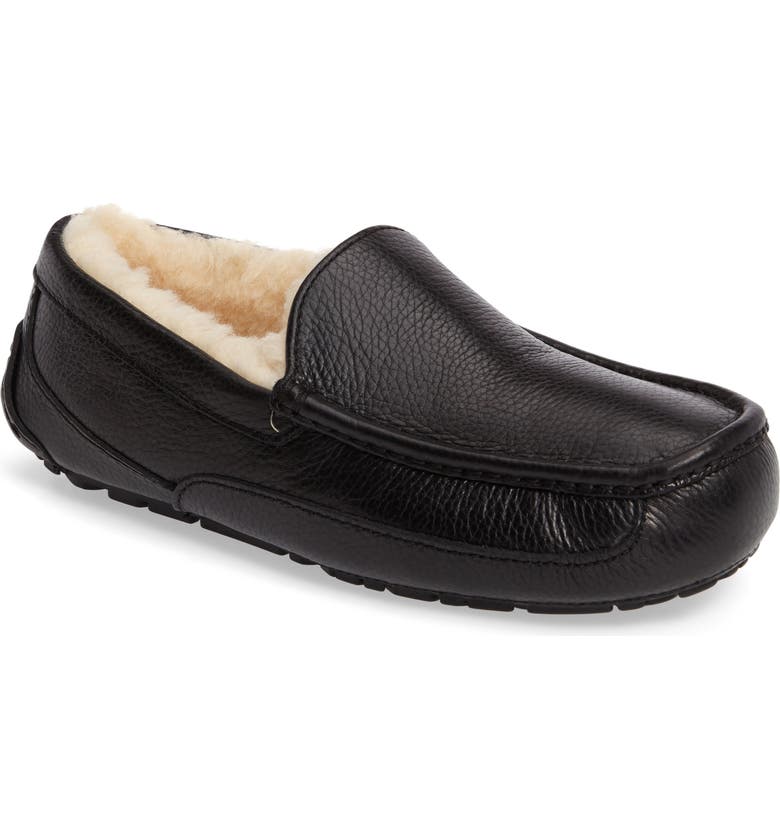 UGG® Ascot Leather Slipper (Men) | Nordstrom