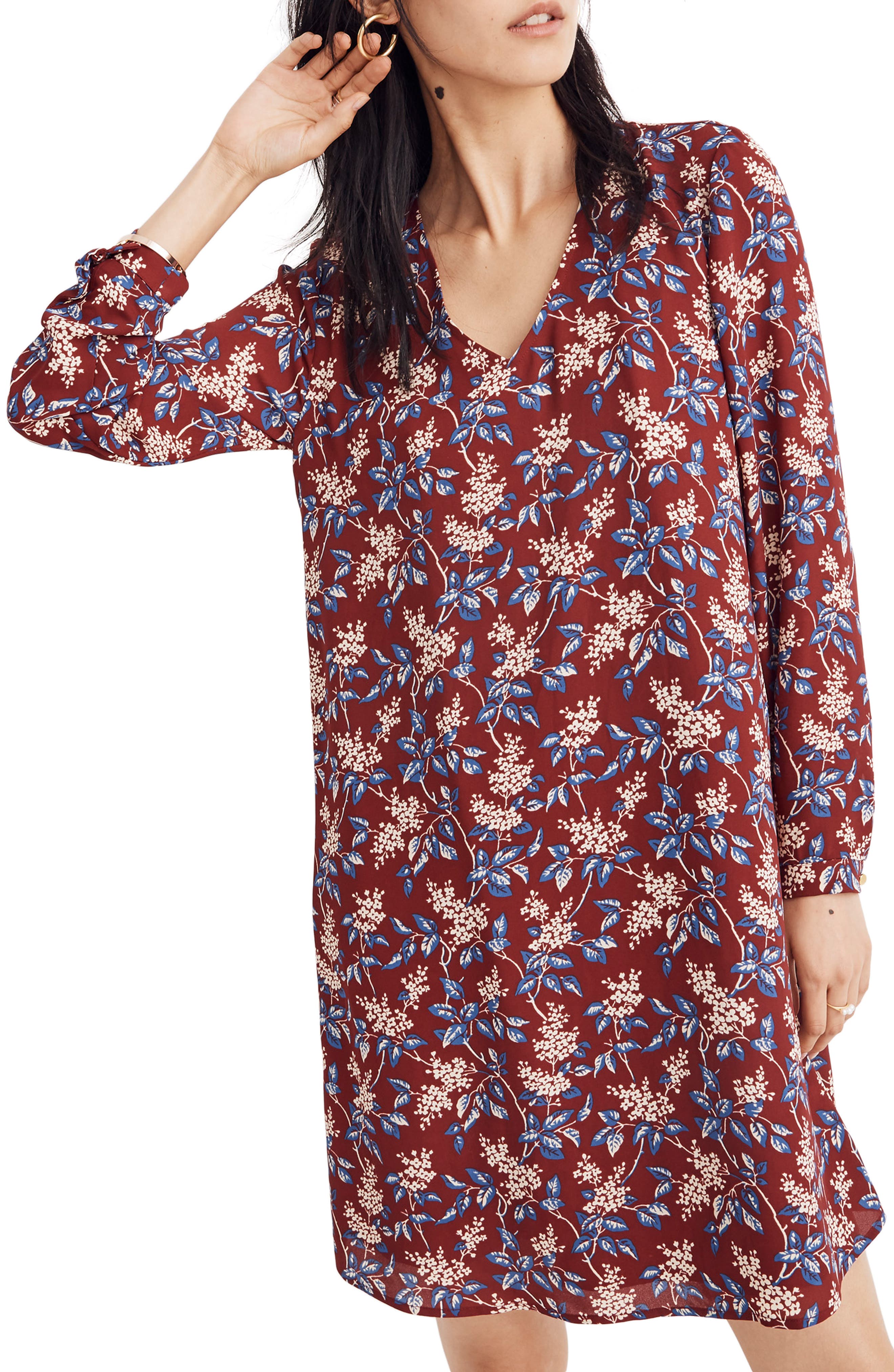Madewell Antique Flora Button Back Dress