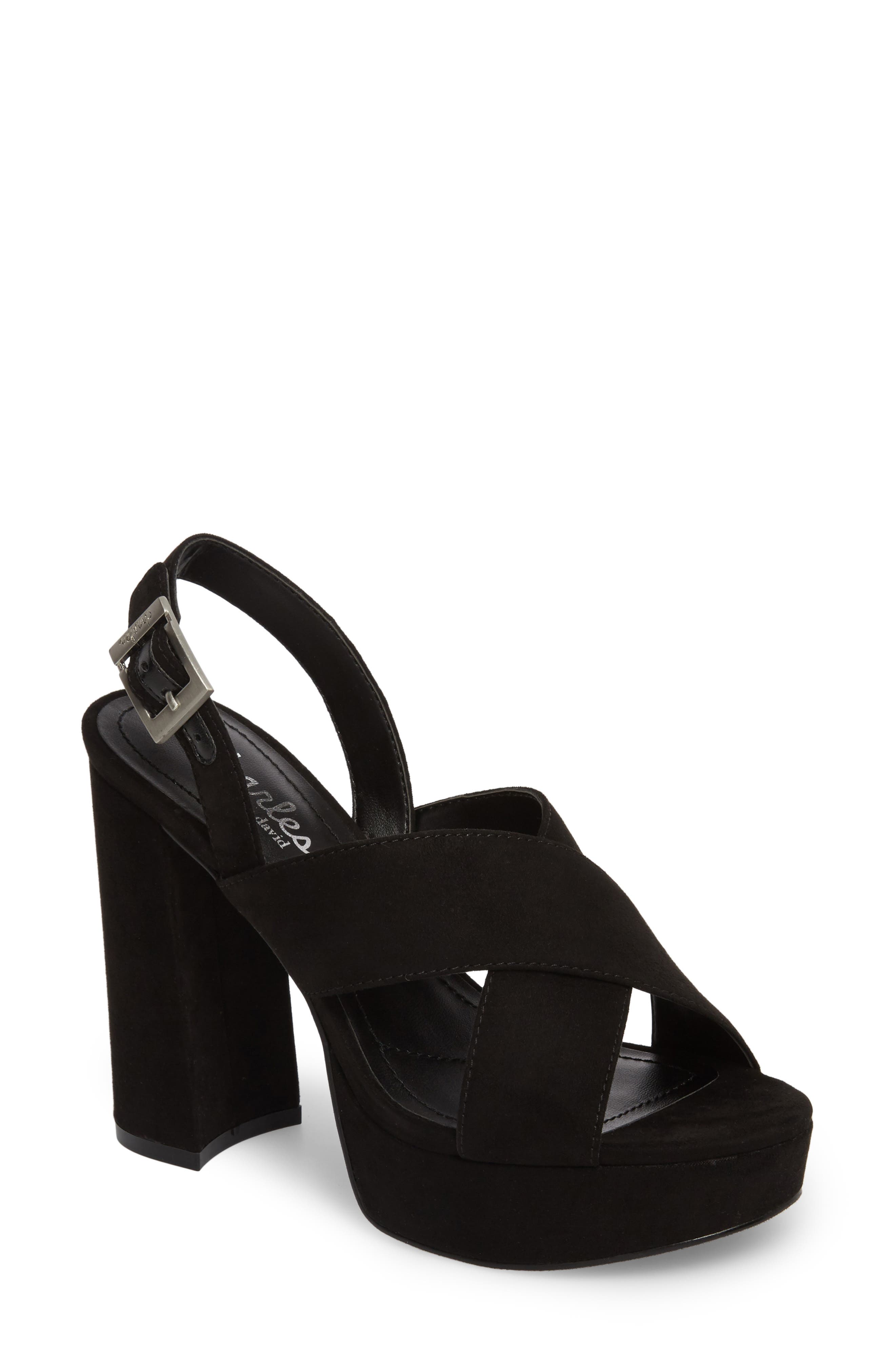Charles By Charles David Jagger Platform Sandal, Black