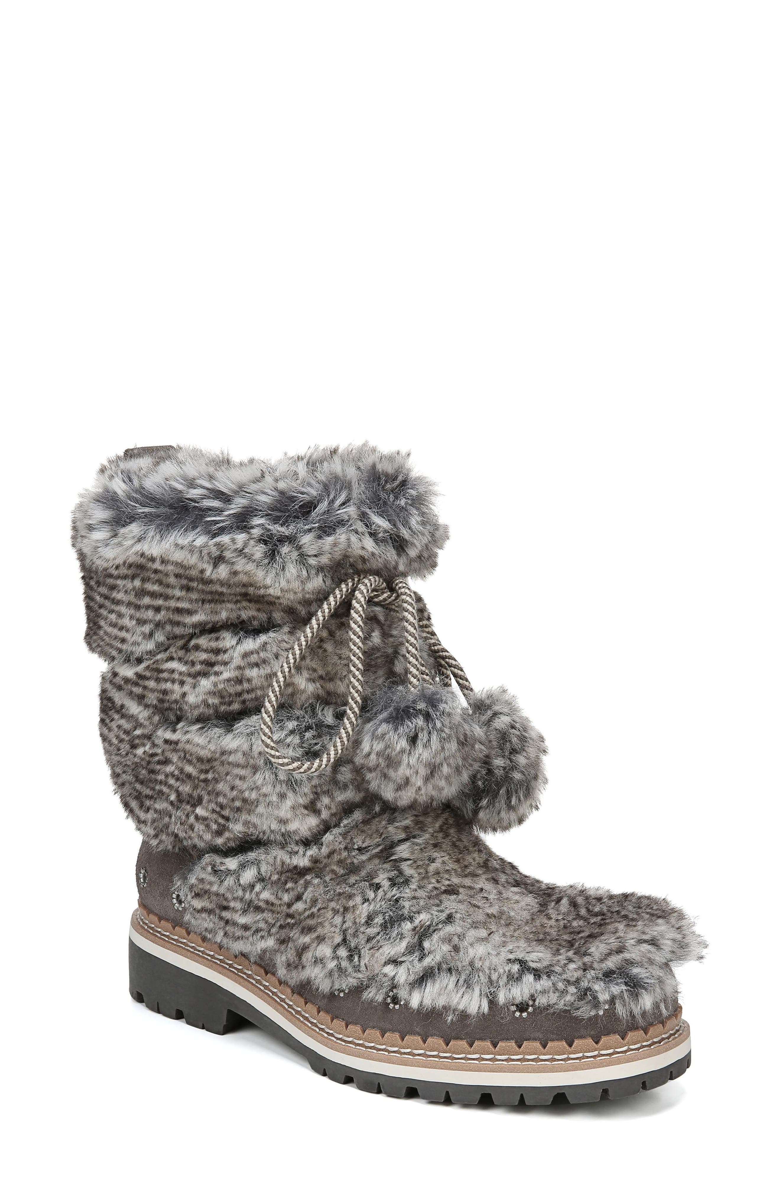 Sam Edelman Blanche Faux Fur Boot, Grey