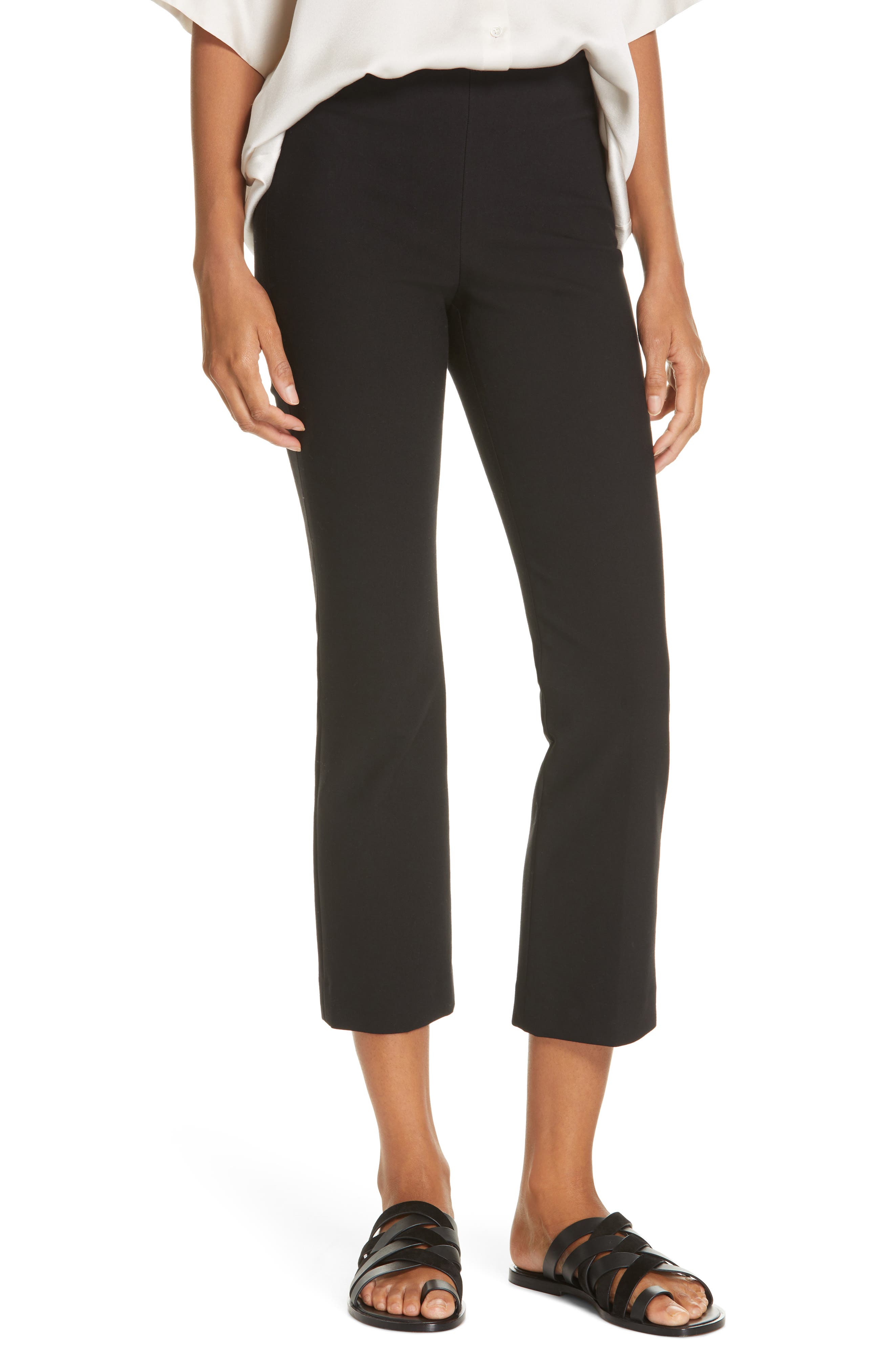 Vince Crop Flare Pants, Black