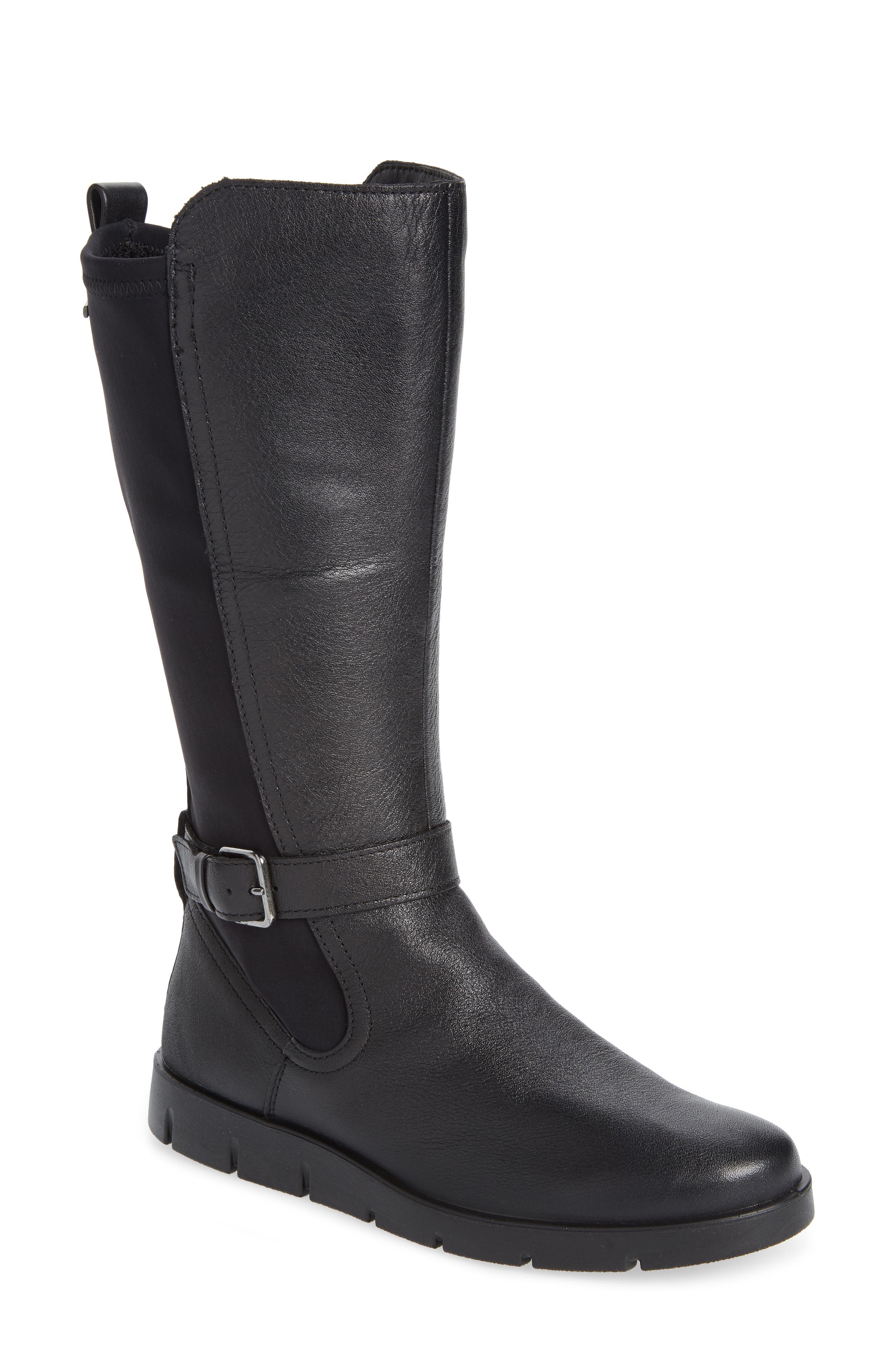 Ecco Bella Water Resistant Tall Boot, Black