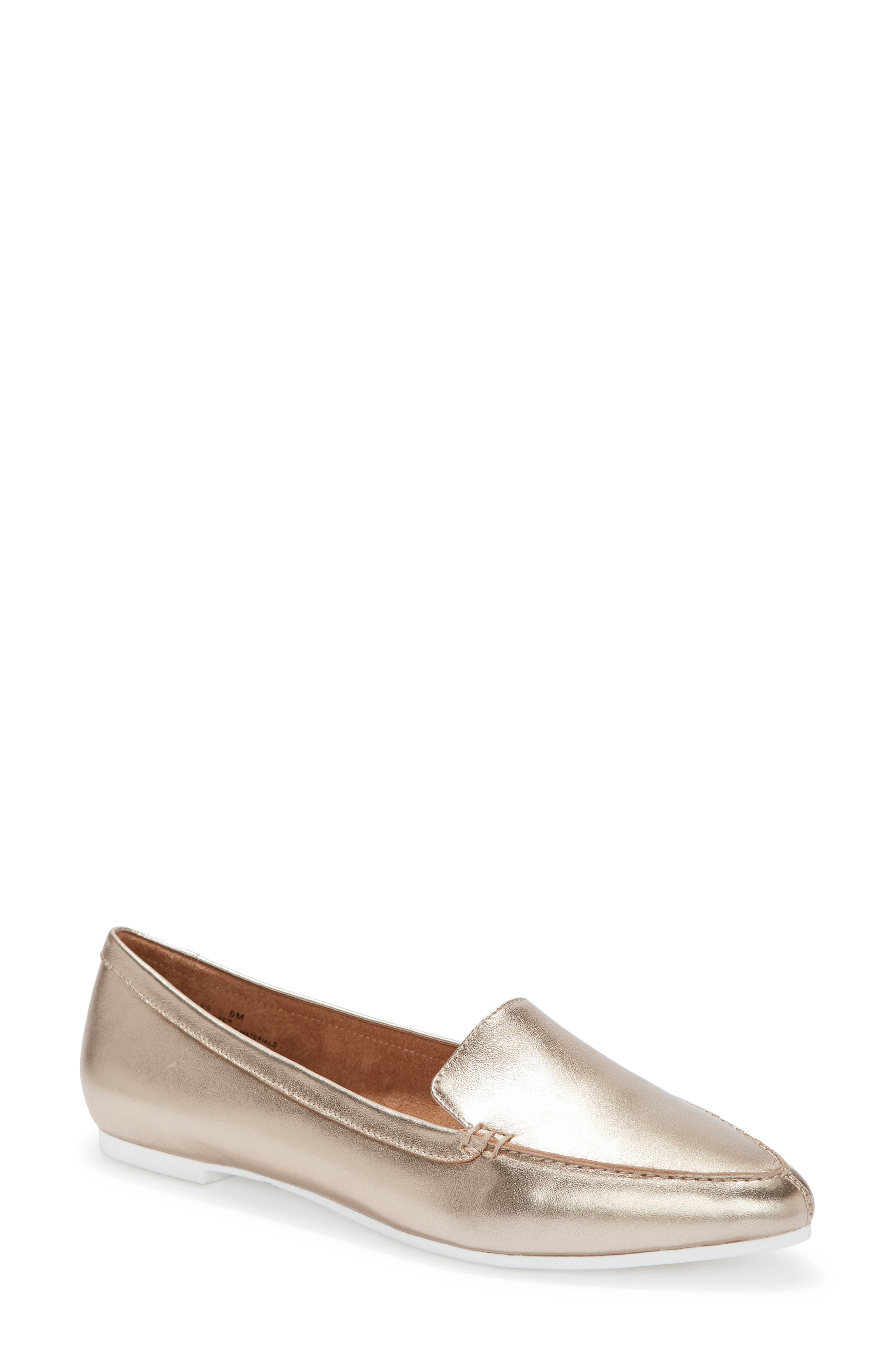 Me Too Audra Loafer Flat- Metallic