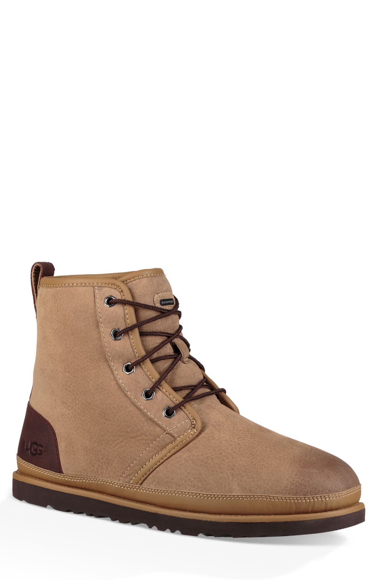 Ugg Harkley Waterproof Lace-Up Boot, Brown