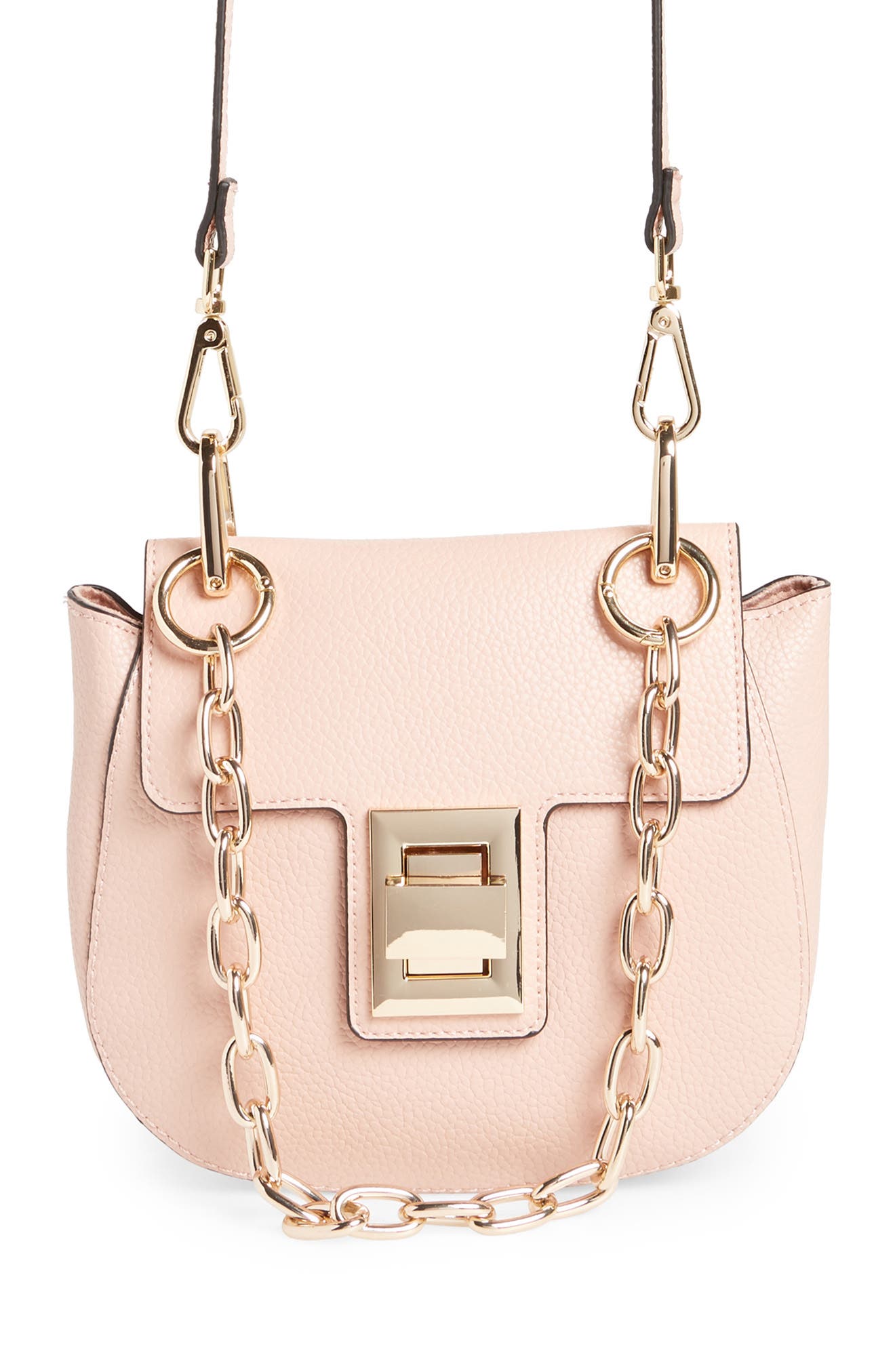 pink chain crossbody bag