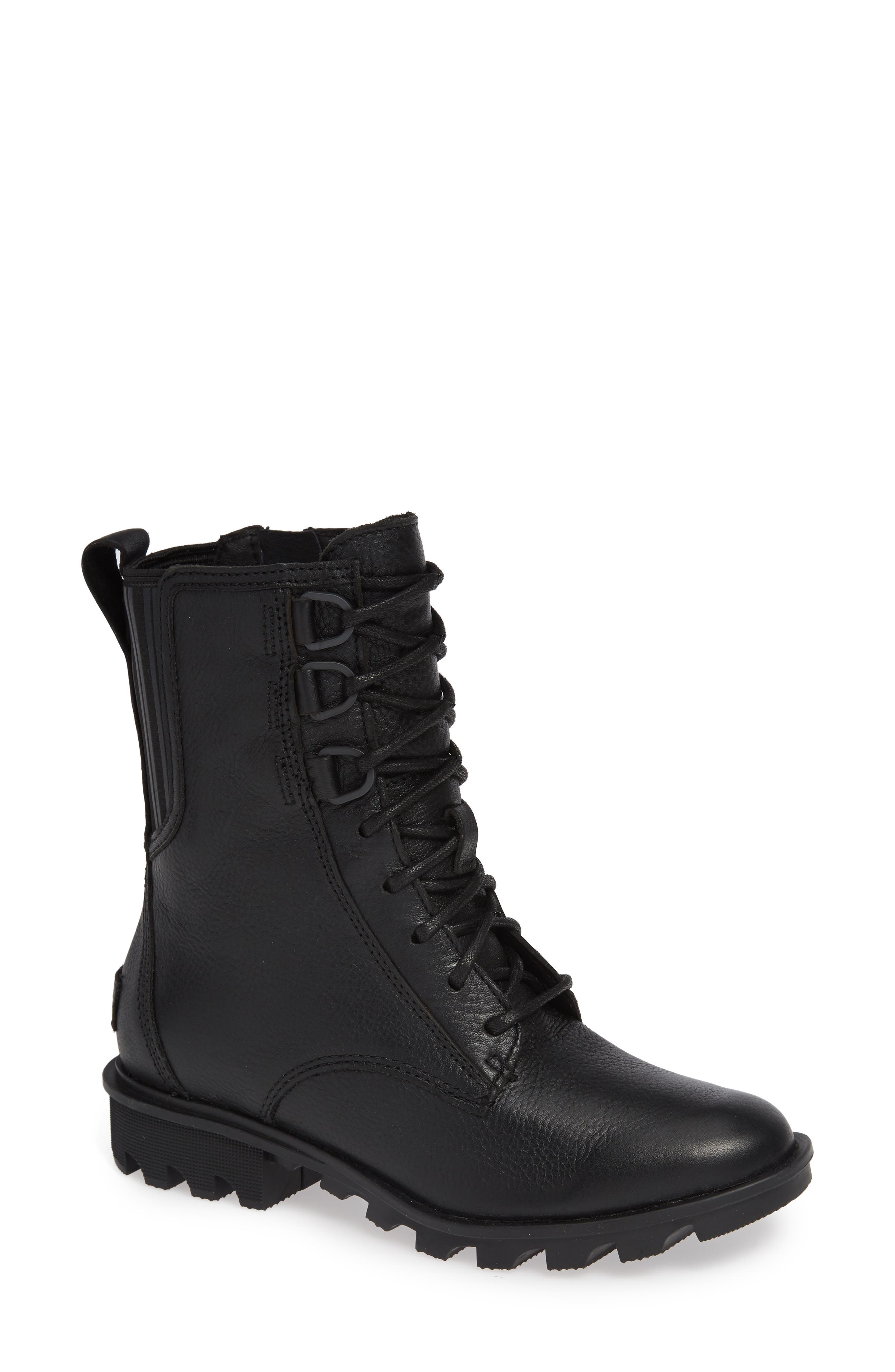 Sorel Phoenix Lace-Up Boot- Black