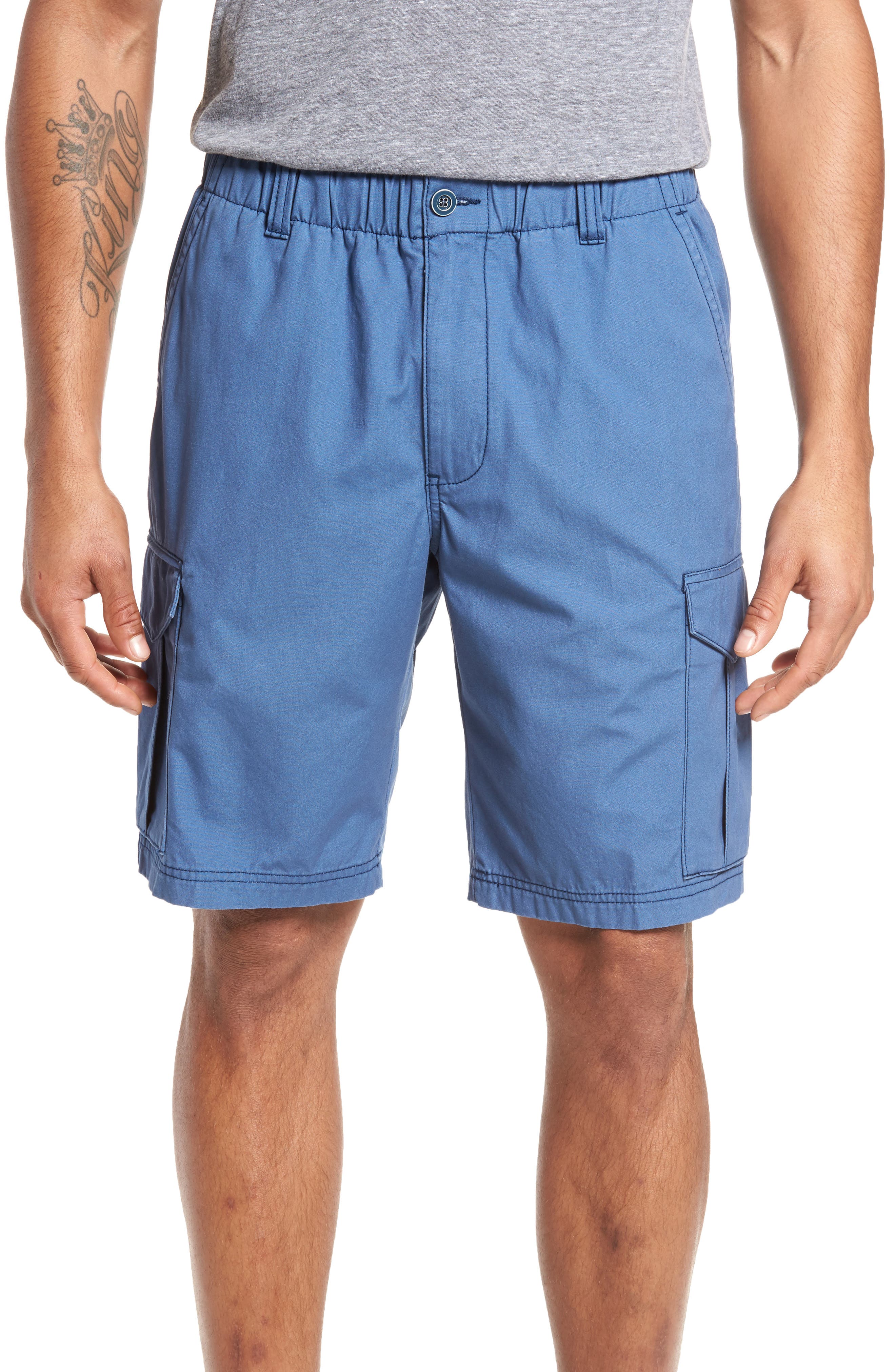 Tommy Bahama Island Survivalist Cargo Shorts, Blue