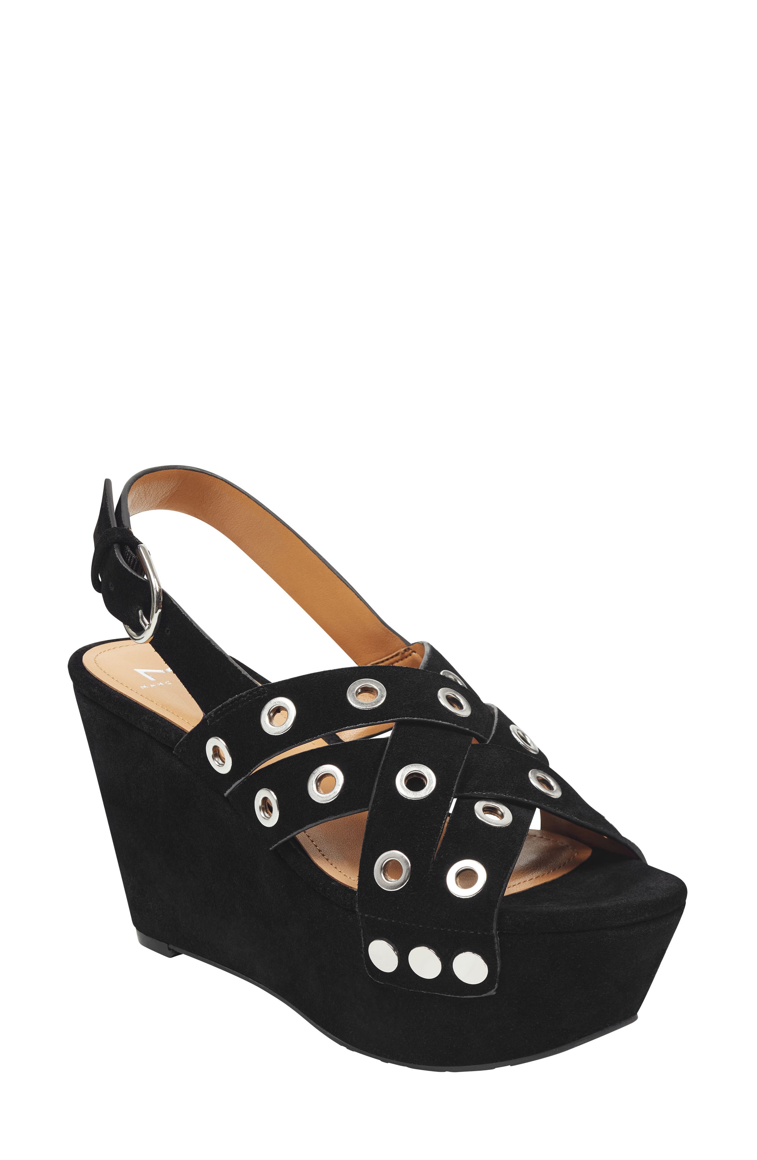 Marc Fisher Ltd Bloom Platform Sandal, Black
