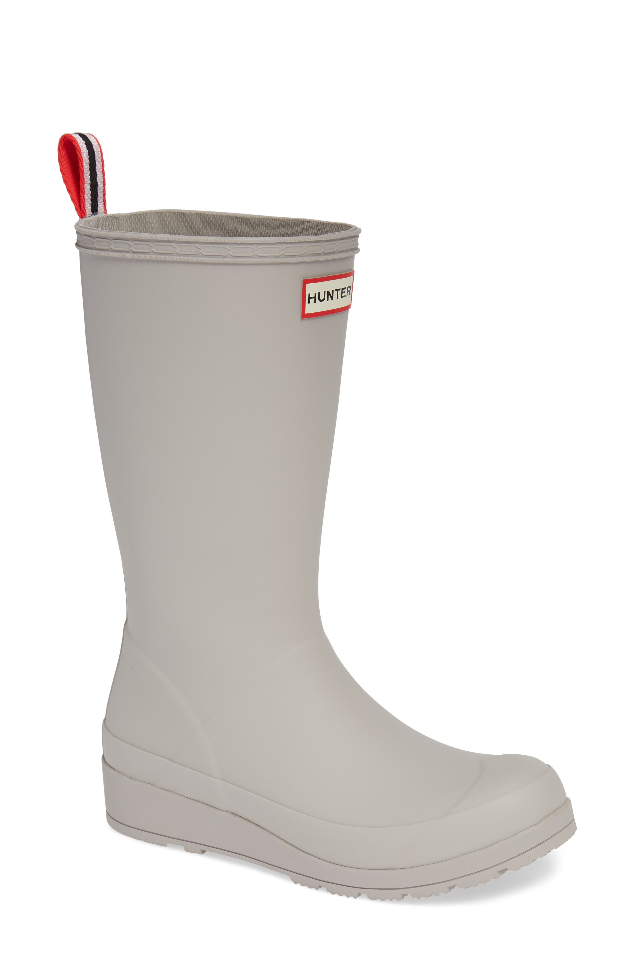 Hunter Original Play Tall Waterproof Rain Boot, Grey