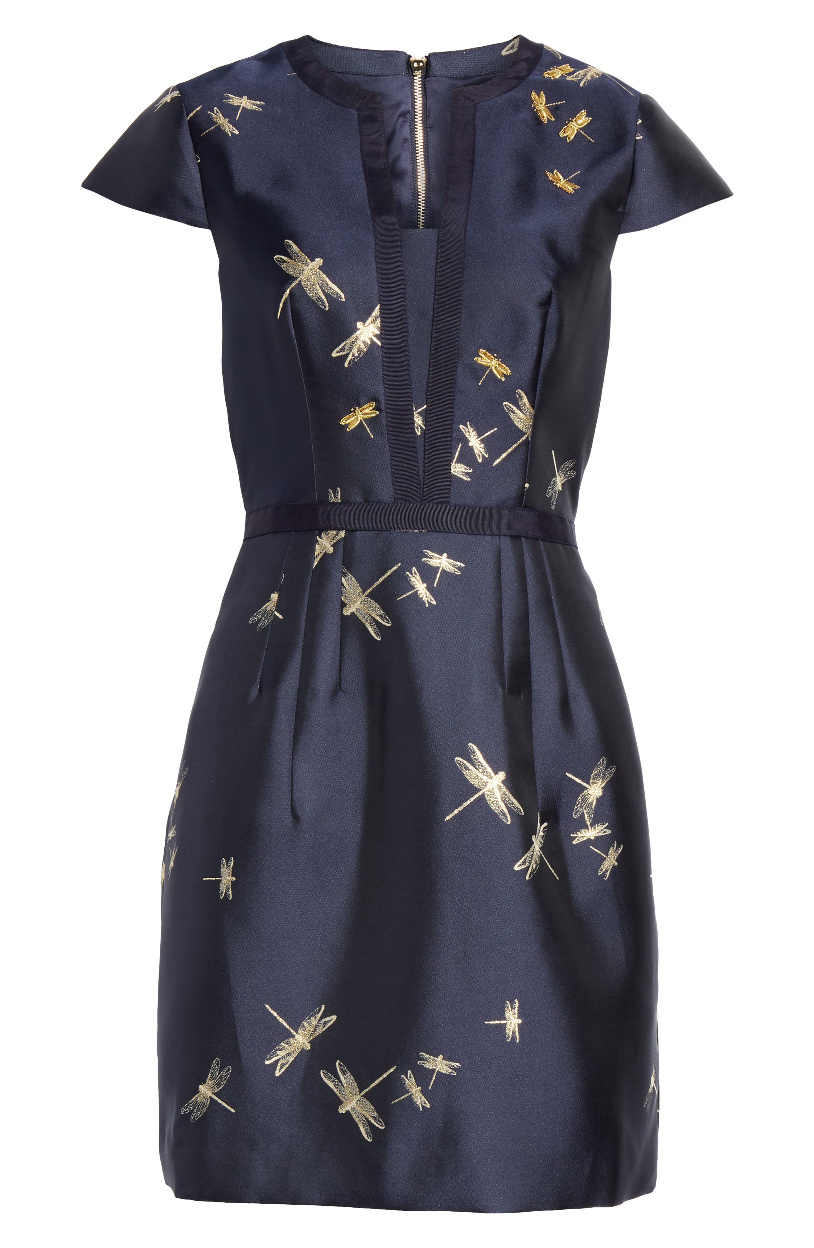 ted baker navy dragonfly dress
