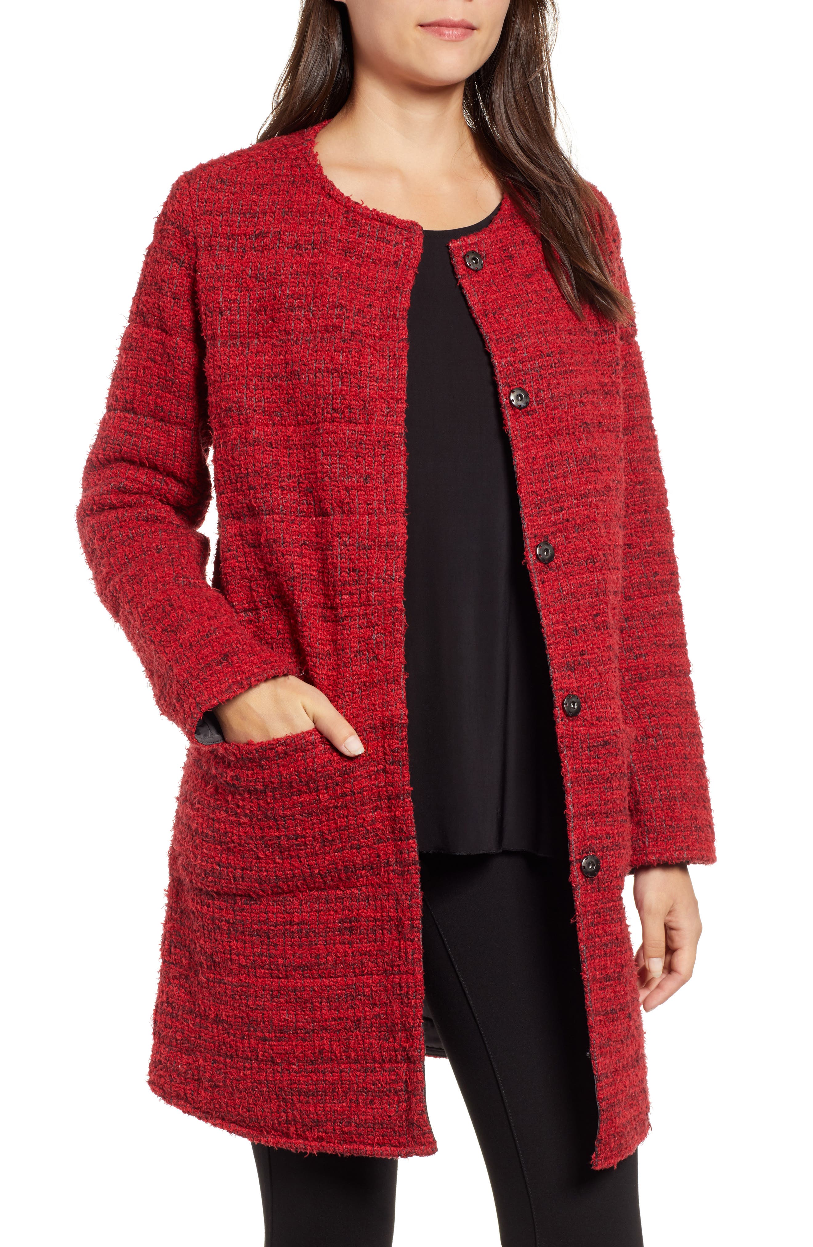 Nic+Zoe Softlight Reversible Jacket, Red