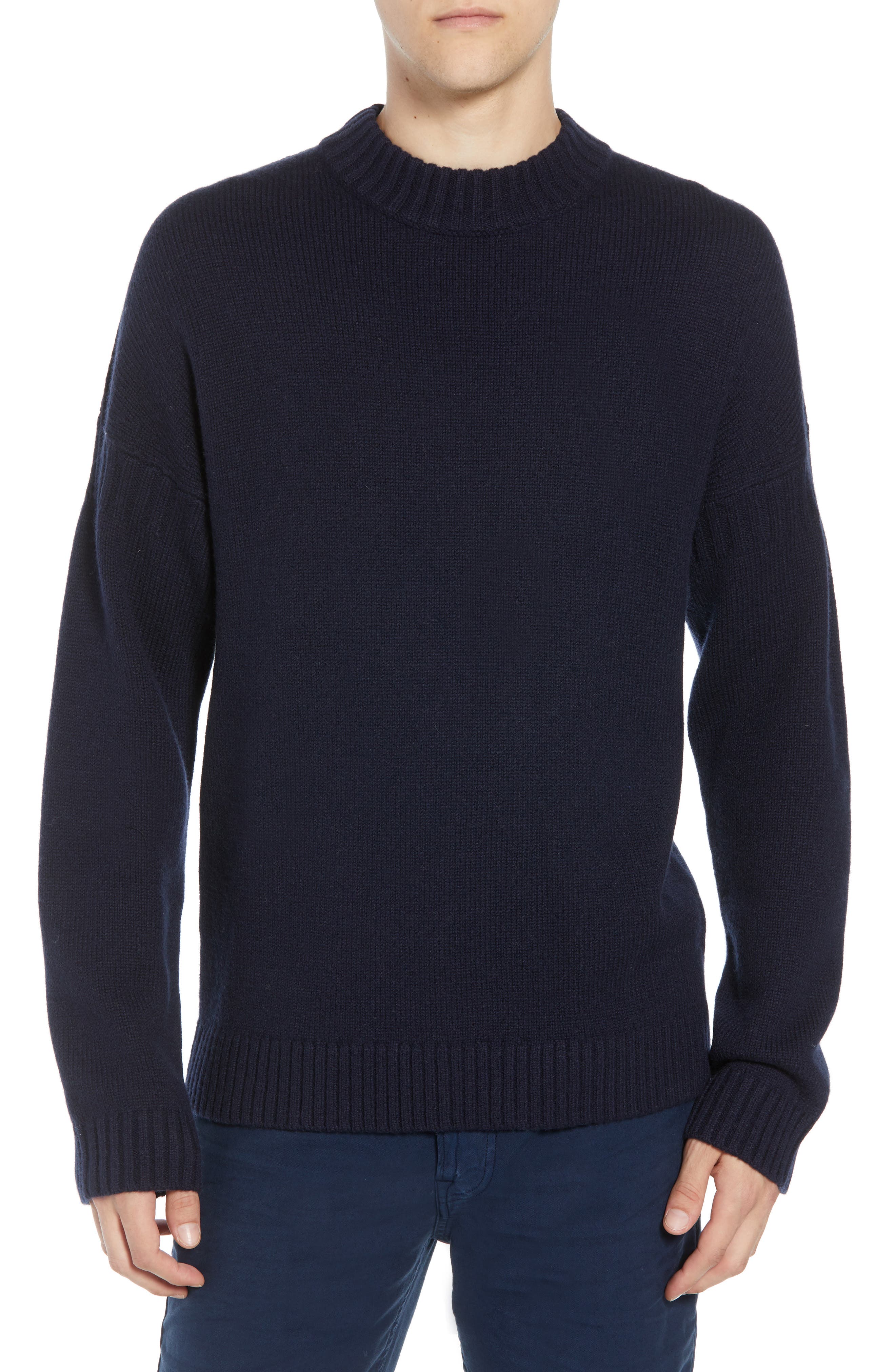 French Connection Fisherman Wool Blend Crewneck Sweater