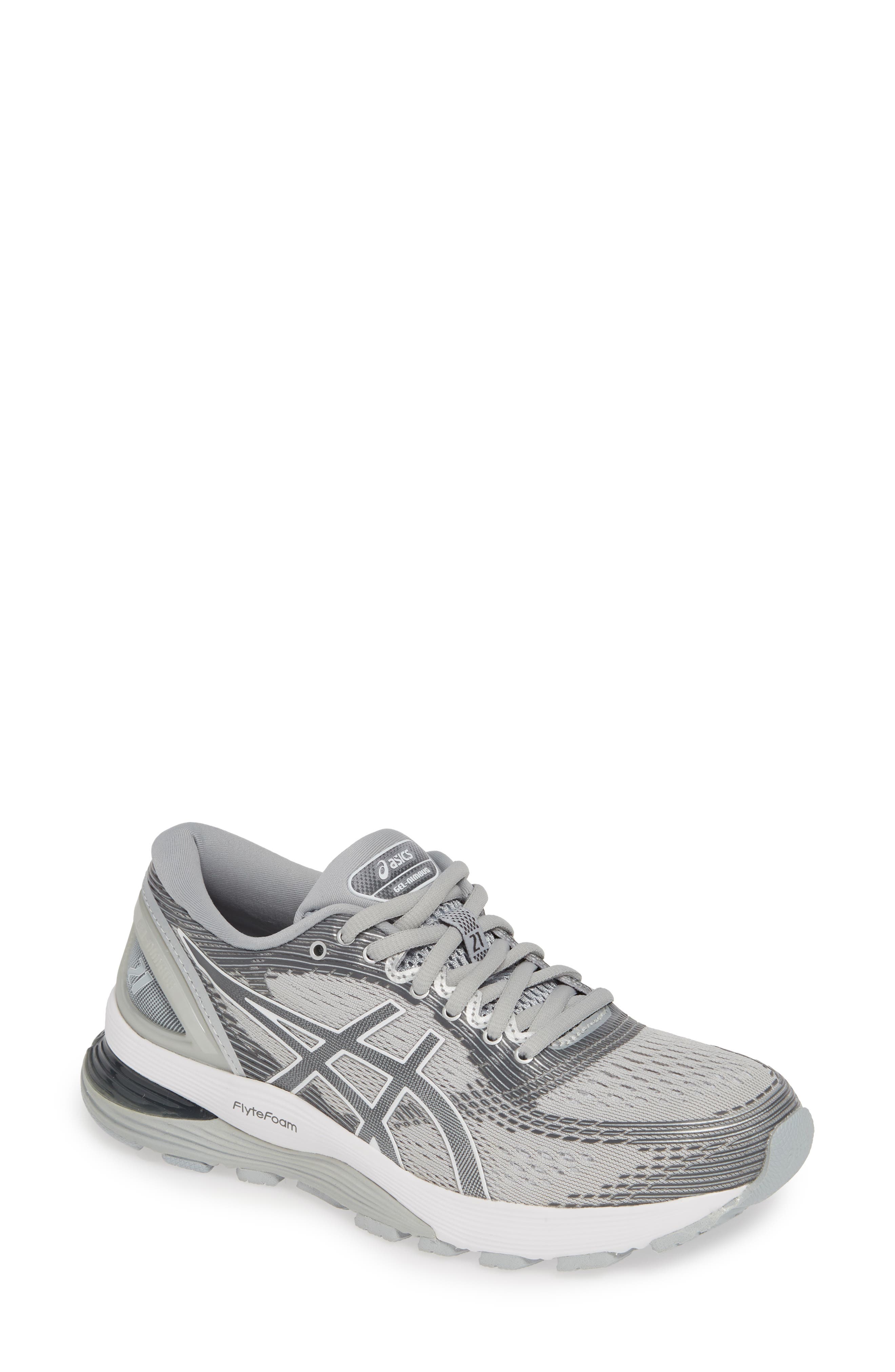 Asics Gel-Nimbus 21 Running Shoe, Grey