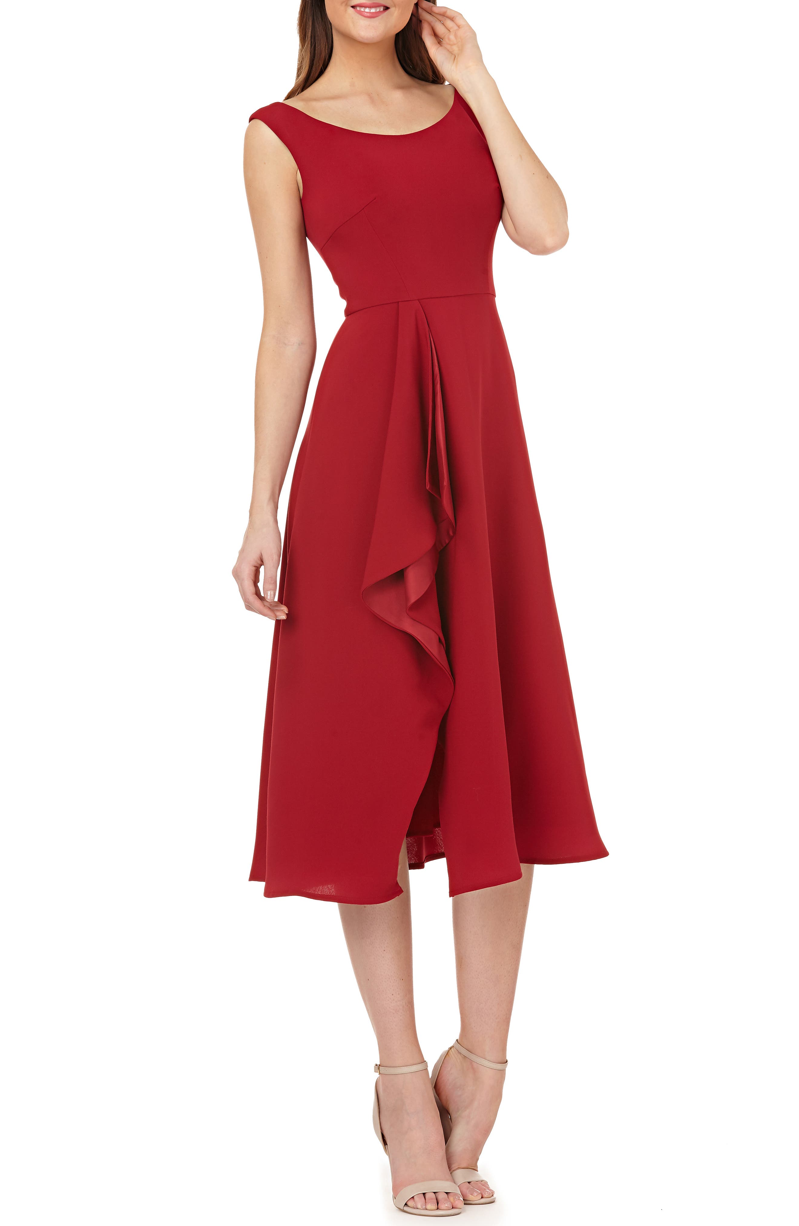 Carmen Marc Valvo Infusion Cascade Dress