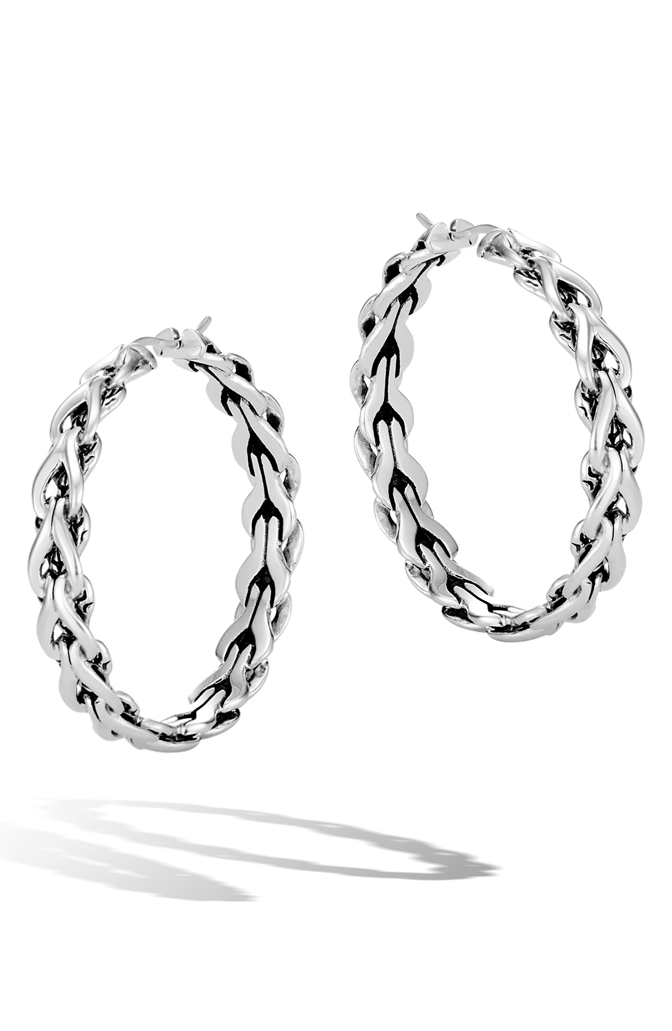 John Hardy MEDIUM ASLI HOOP EARRINGS