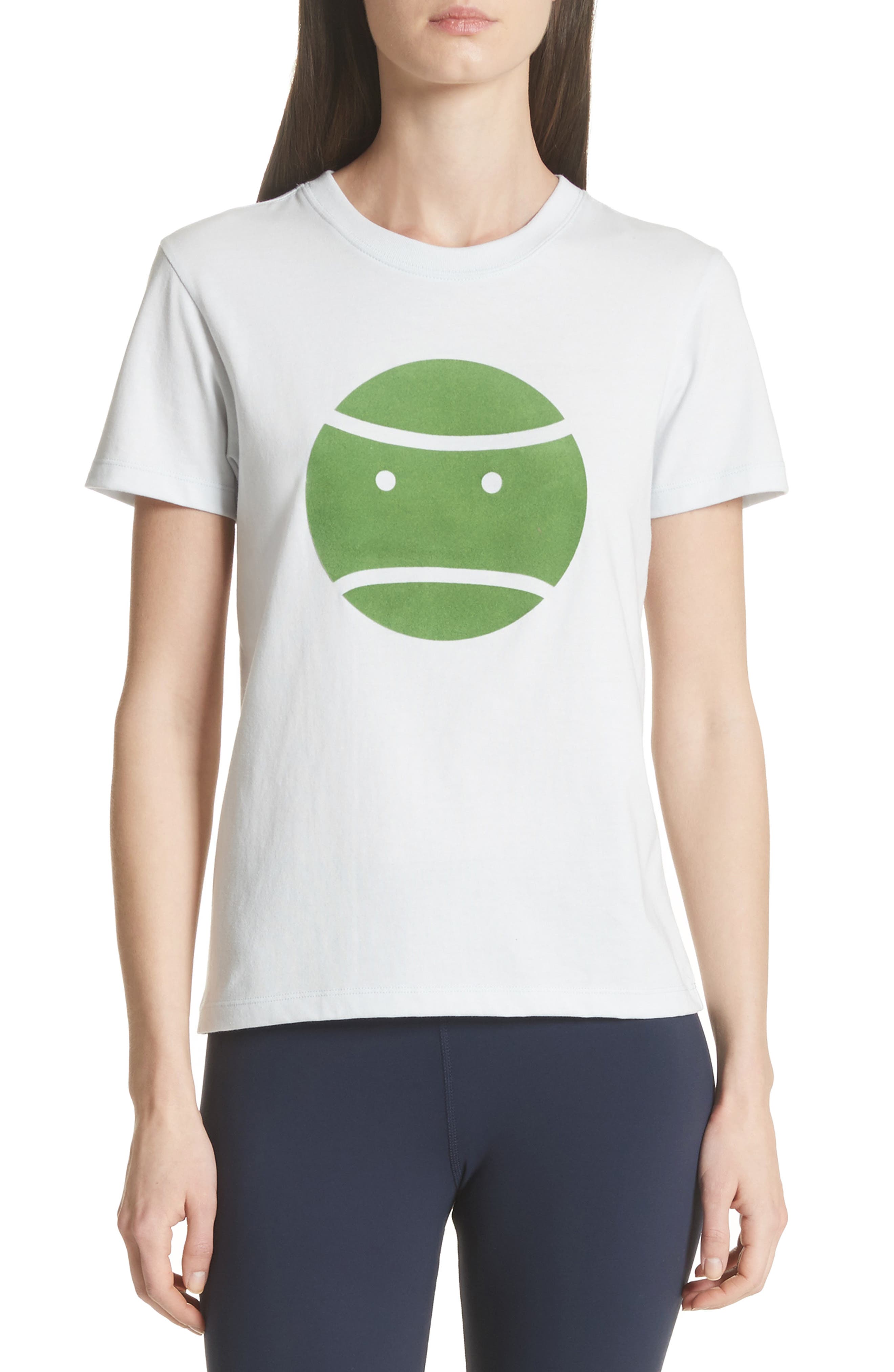 Tory Sport Little Grumps Flocked Tee, White