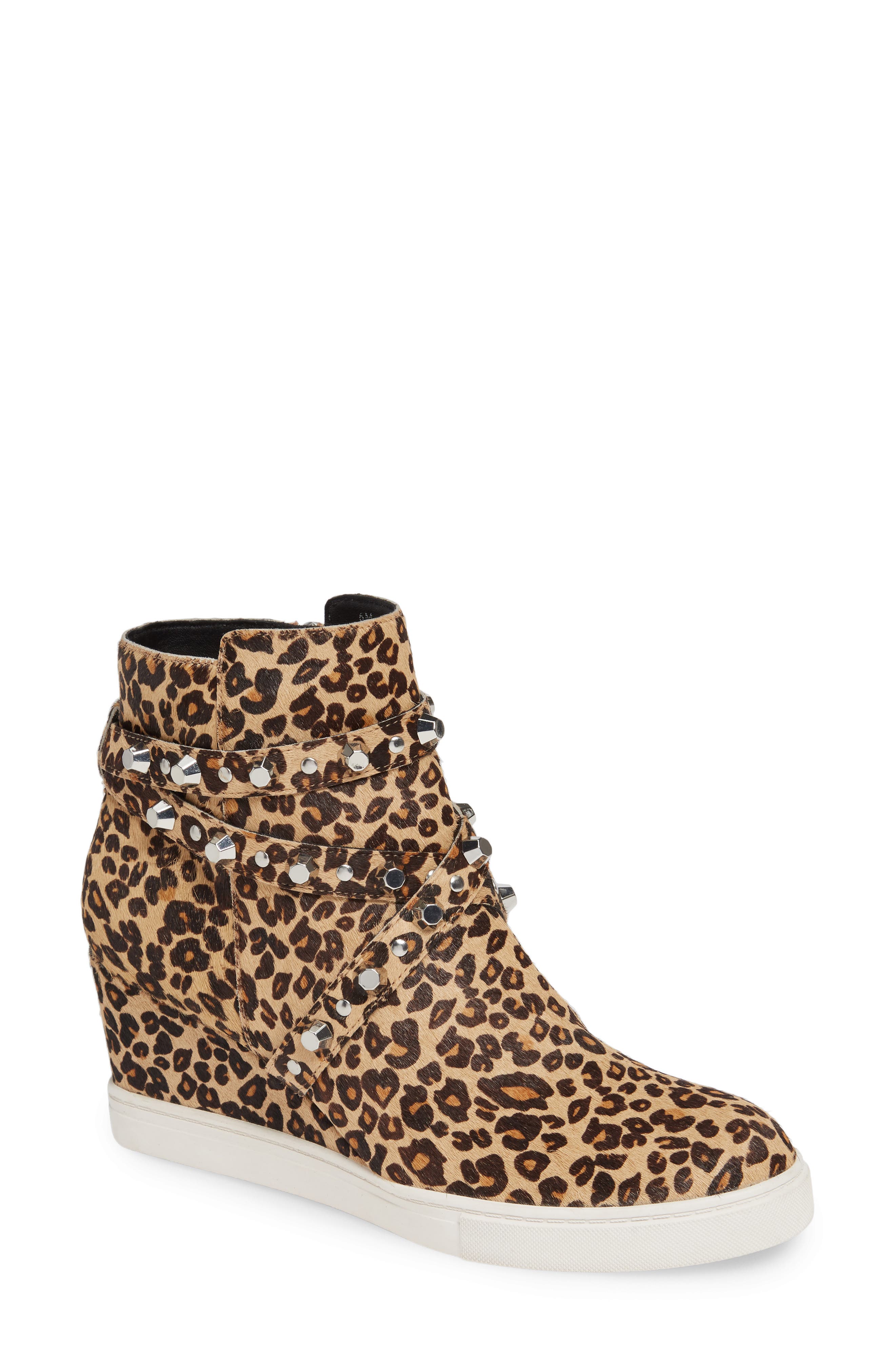 linea paolo fallon studded wedge sneaker