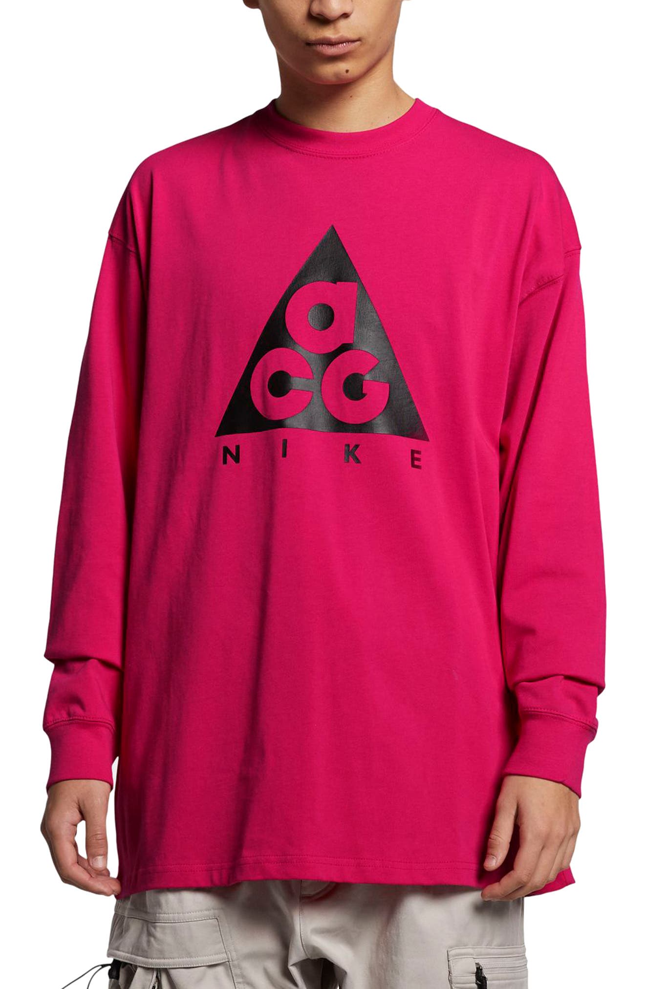 Nike Nrg All Conditions Gear Logo T-Shirt, Pink