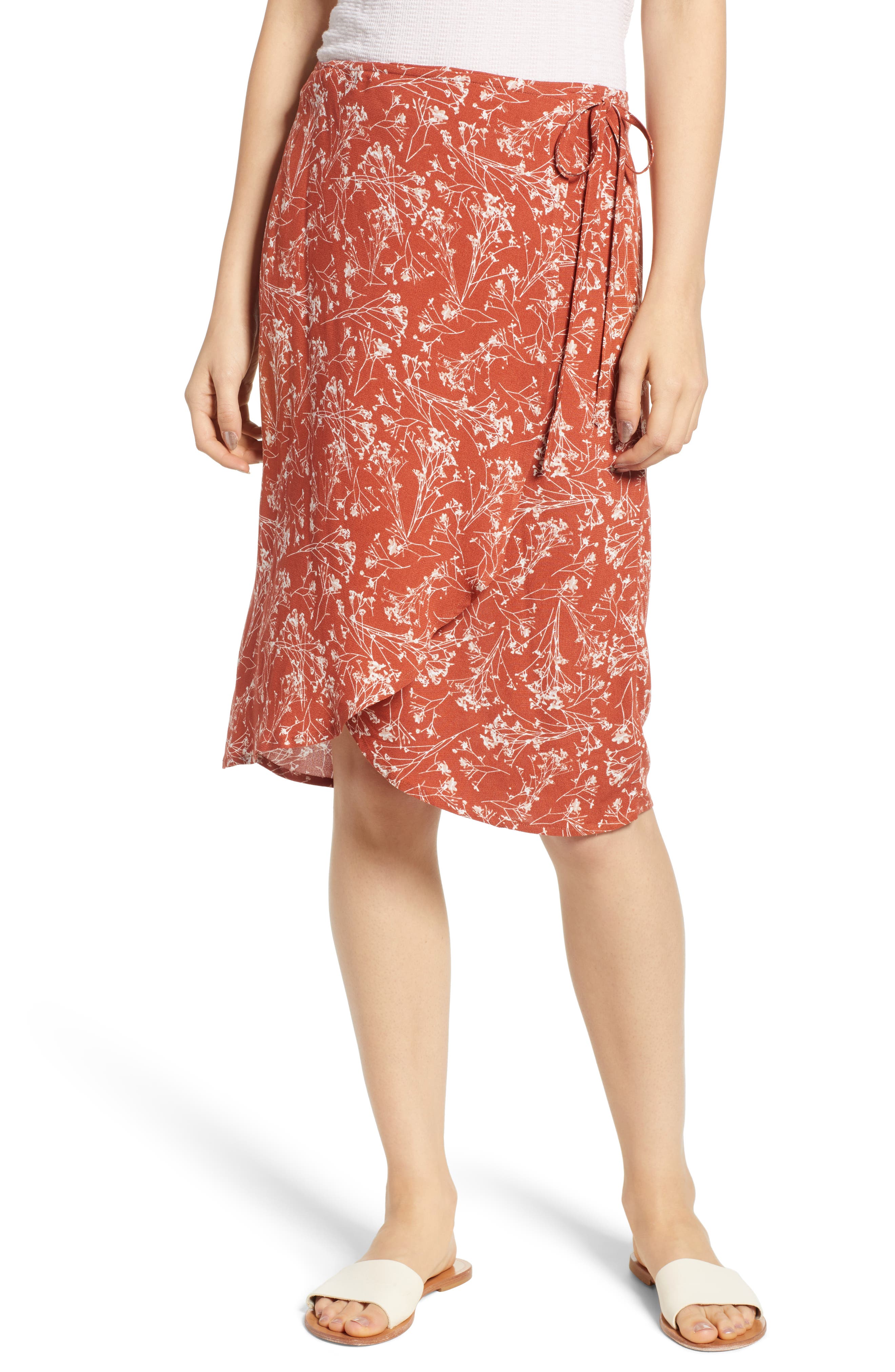 Lira Clothing Wrap Me Up Print Wrap Skirt
