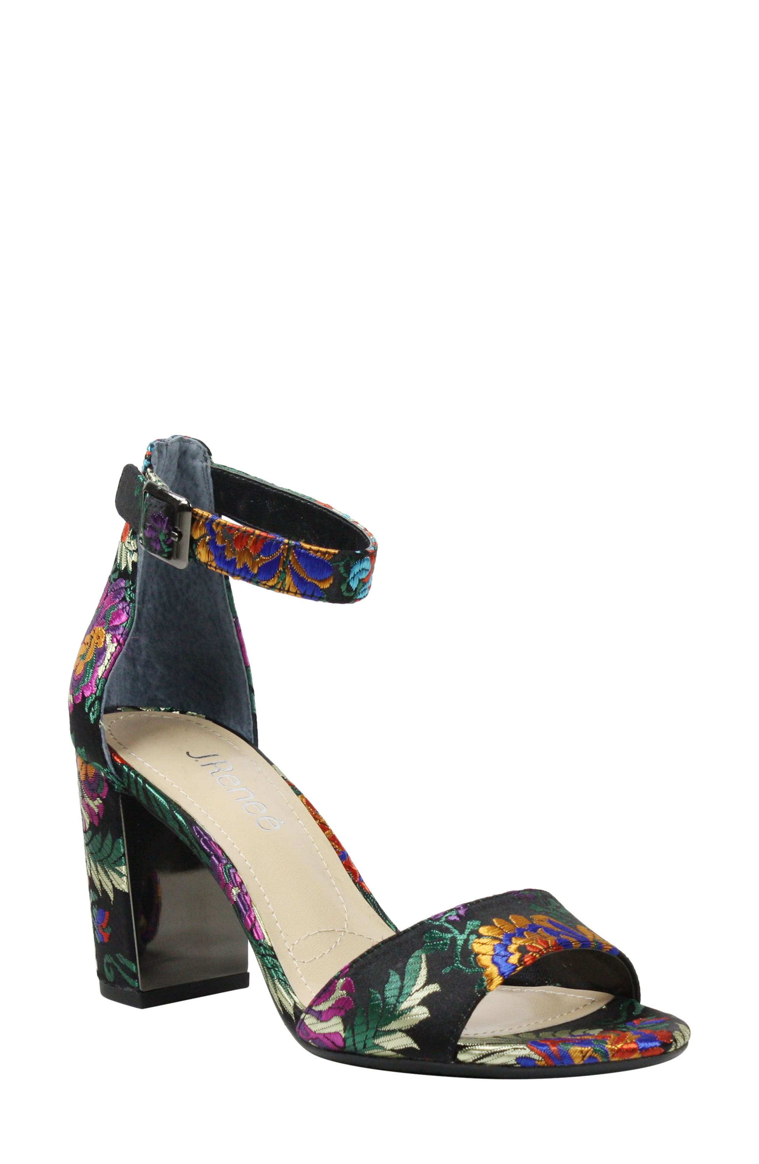 J. Renee Flaviana Ankle Strap Sandal, Black