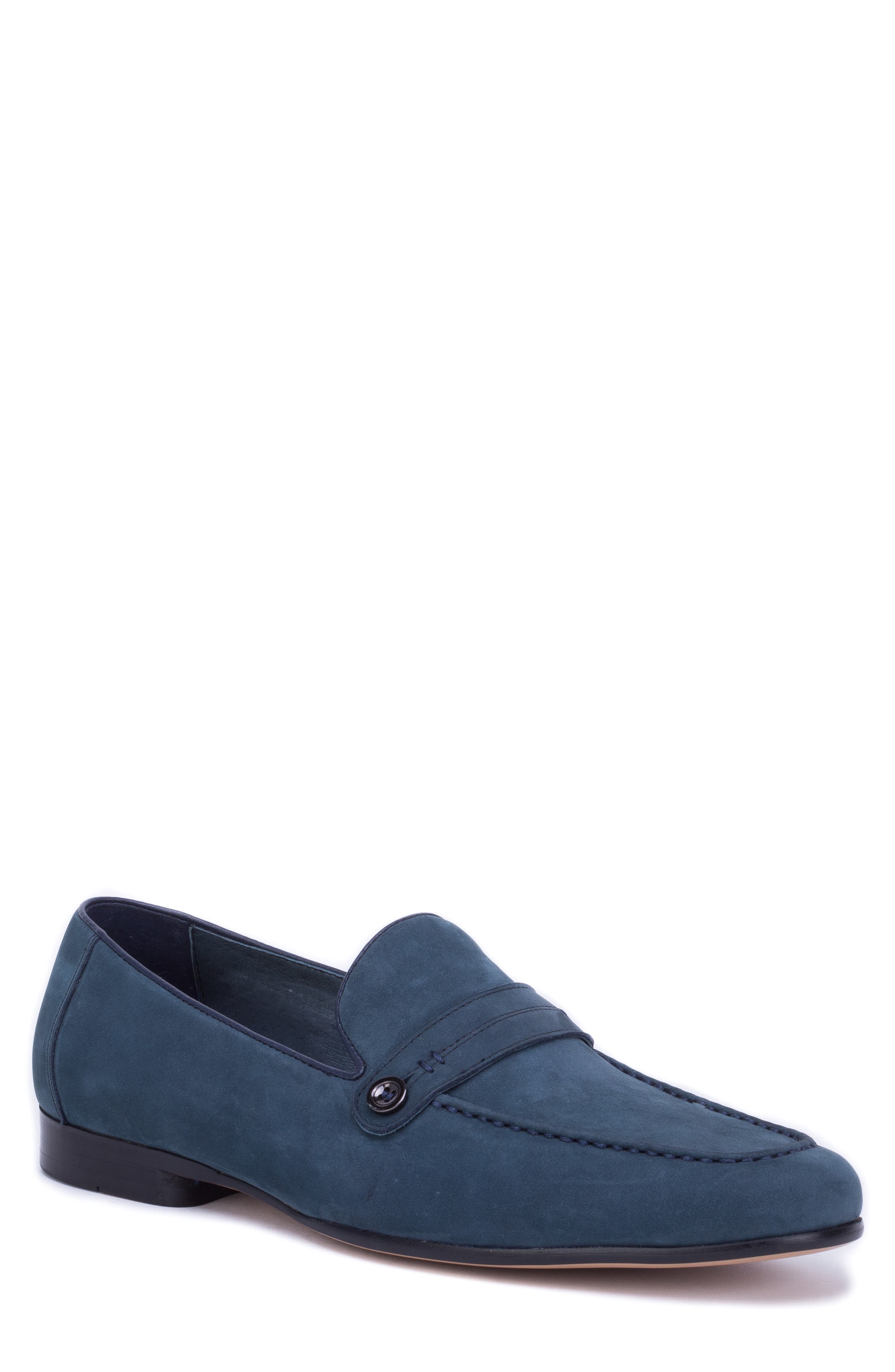 Robert Graham Norris Button Loafer, Blue