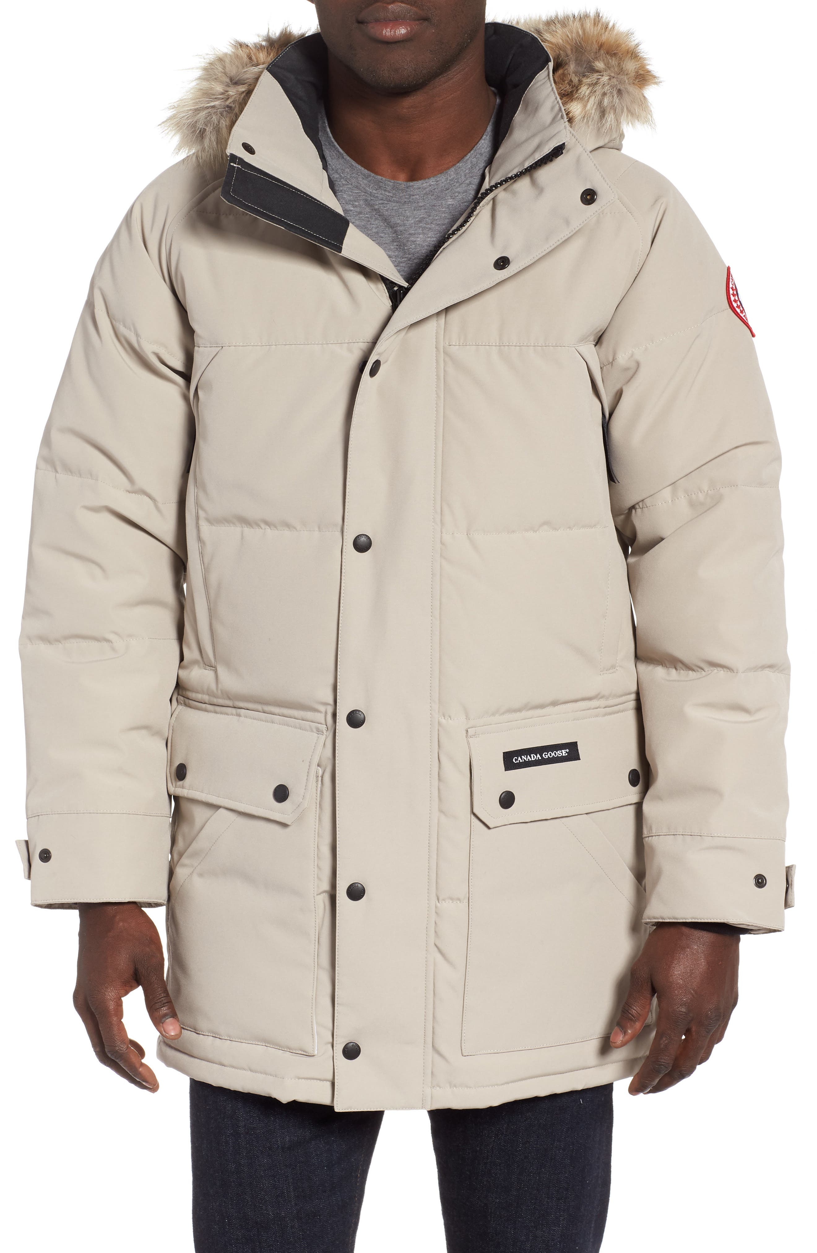 Canada Goose Emory Slim Fit Genuine Coyote Fur Trim Parka