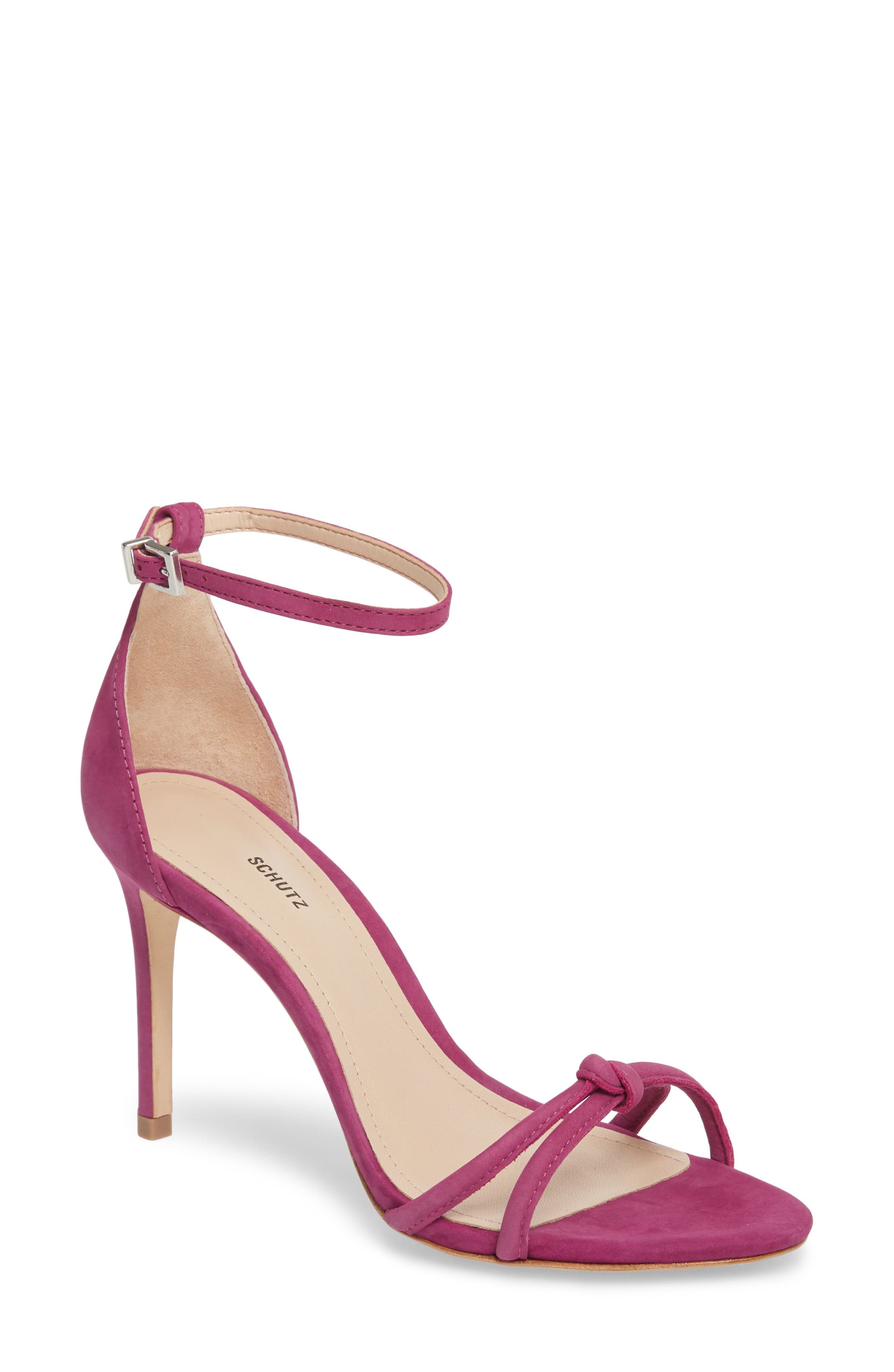 Schutz Rhana Ankle Strap Sandal- Purple