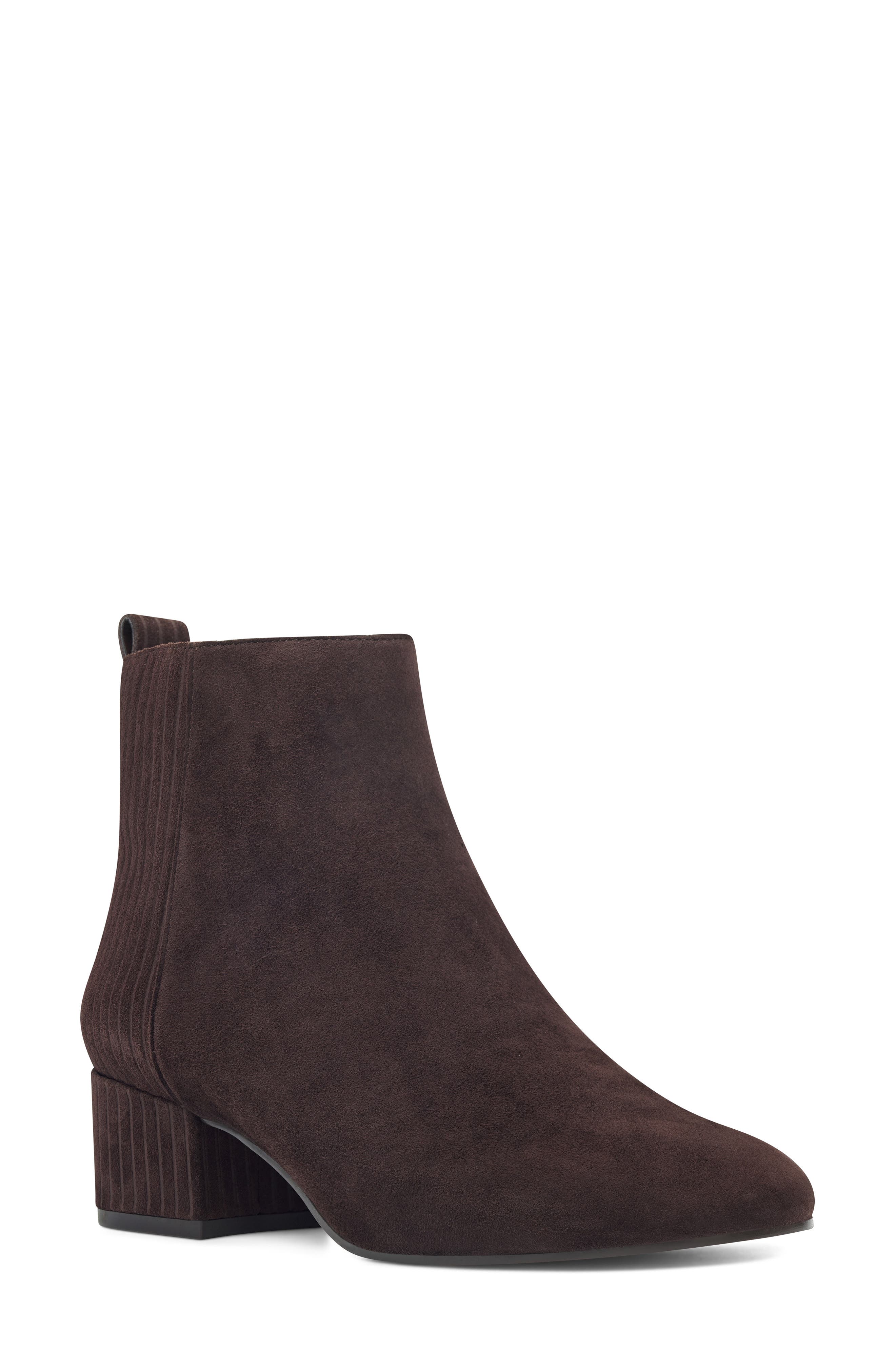Nine West Lamonto Striped Bootie- Brown
