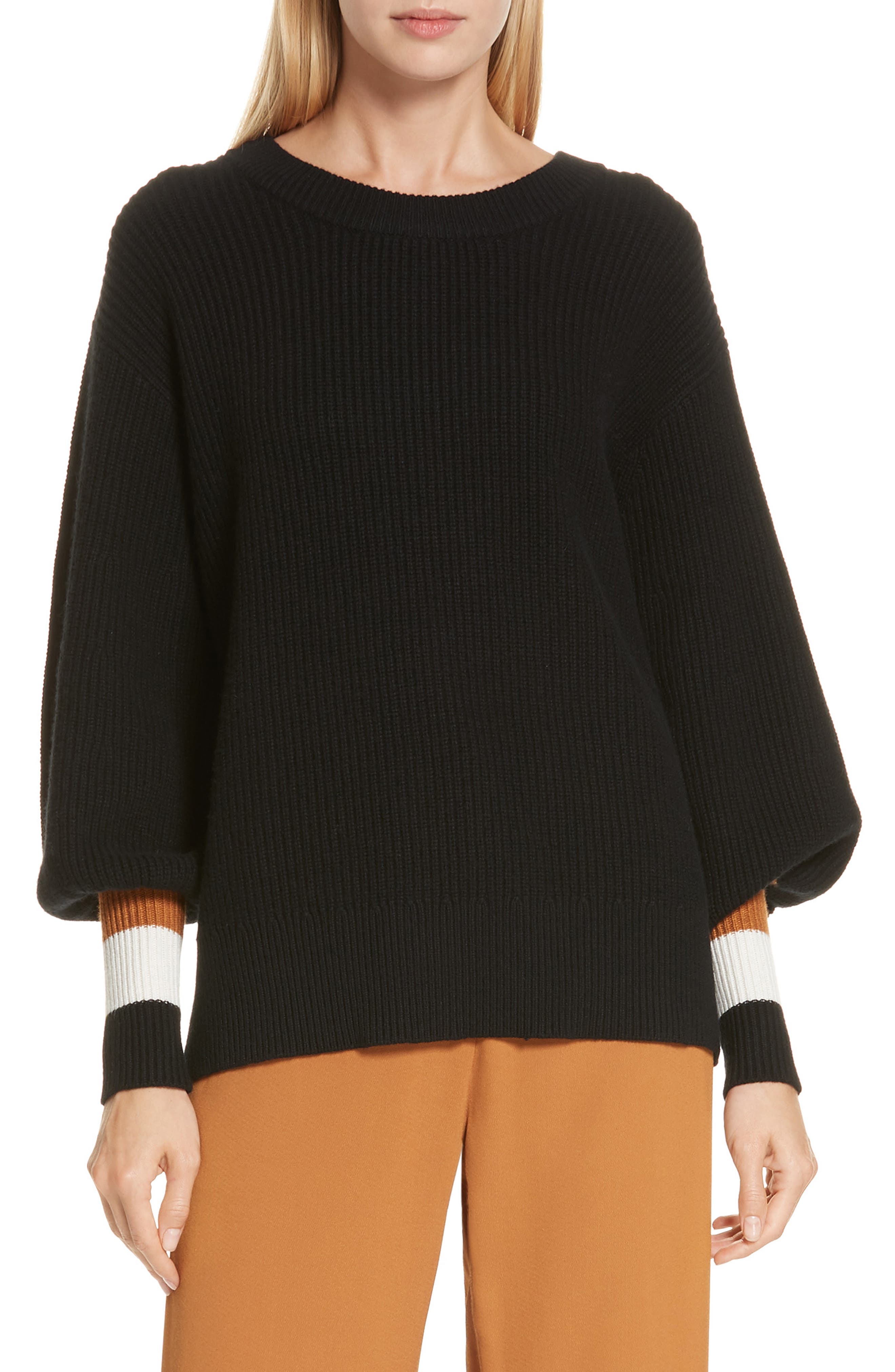 A.l.c. Jasper Lambswool & Cashmere Blend Sweater, Black