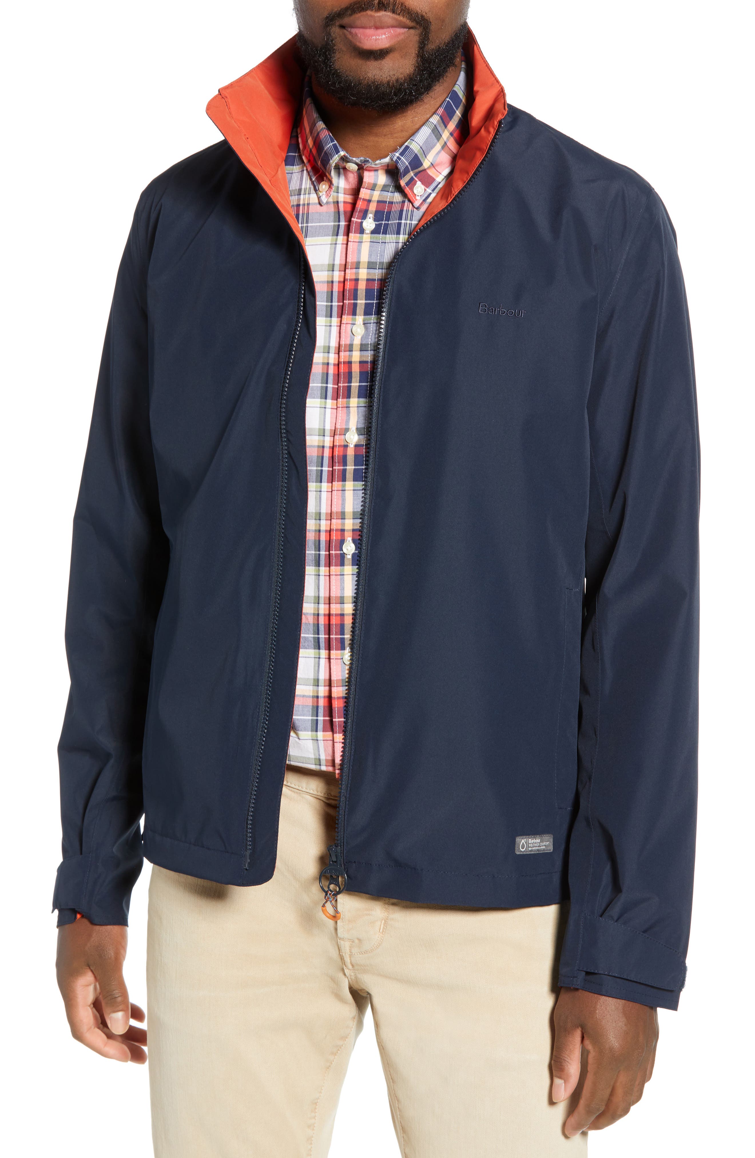 Barbour Rye Waterproof Slim Fit Jacket, Blue