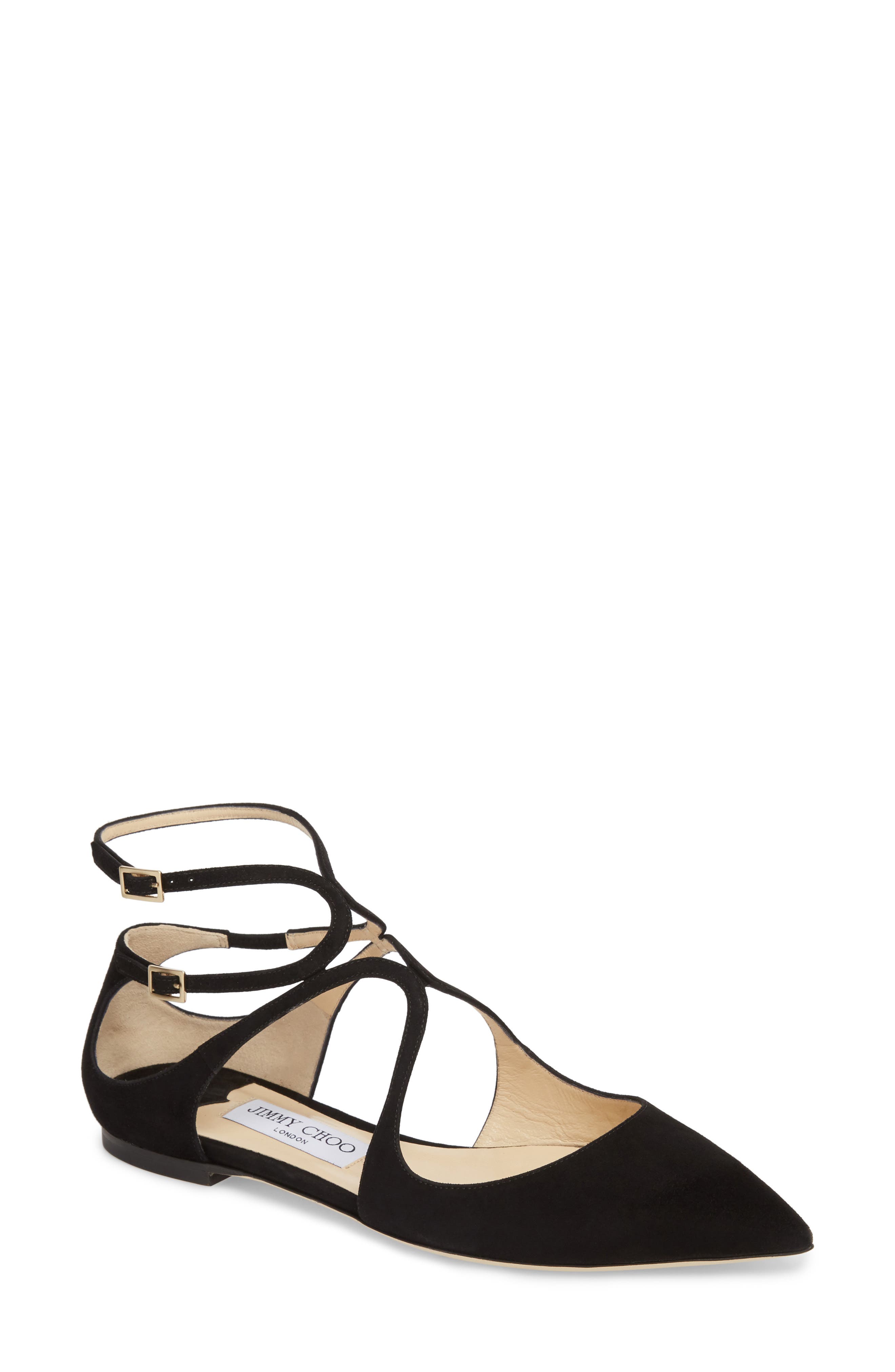 Jimmy Choo Lancer Ankle Strap Flat