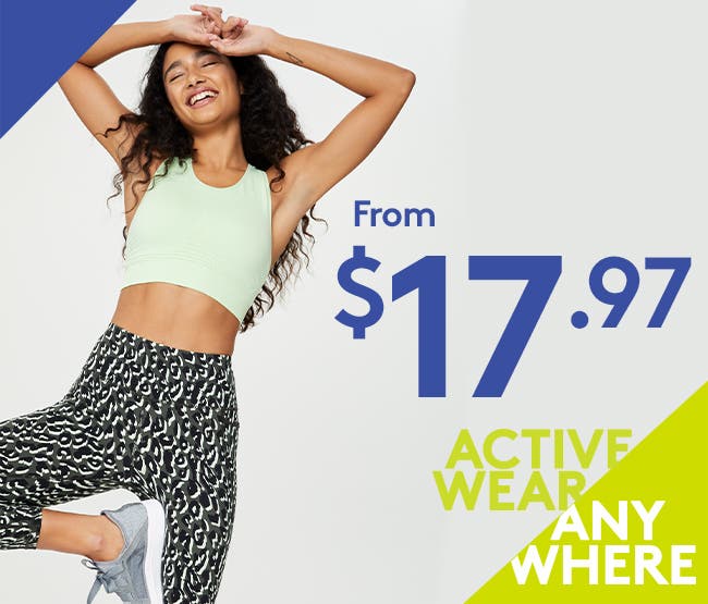 Activewear from $17.97.