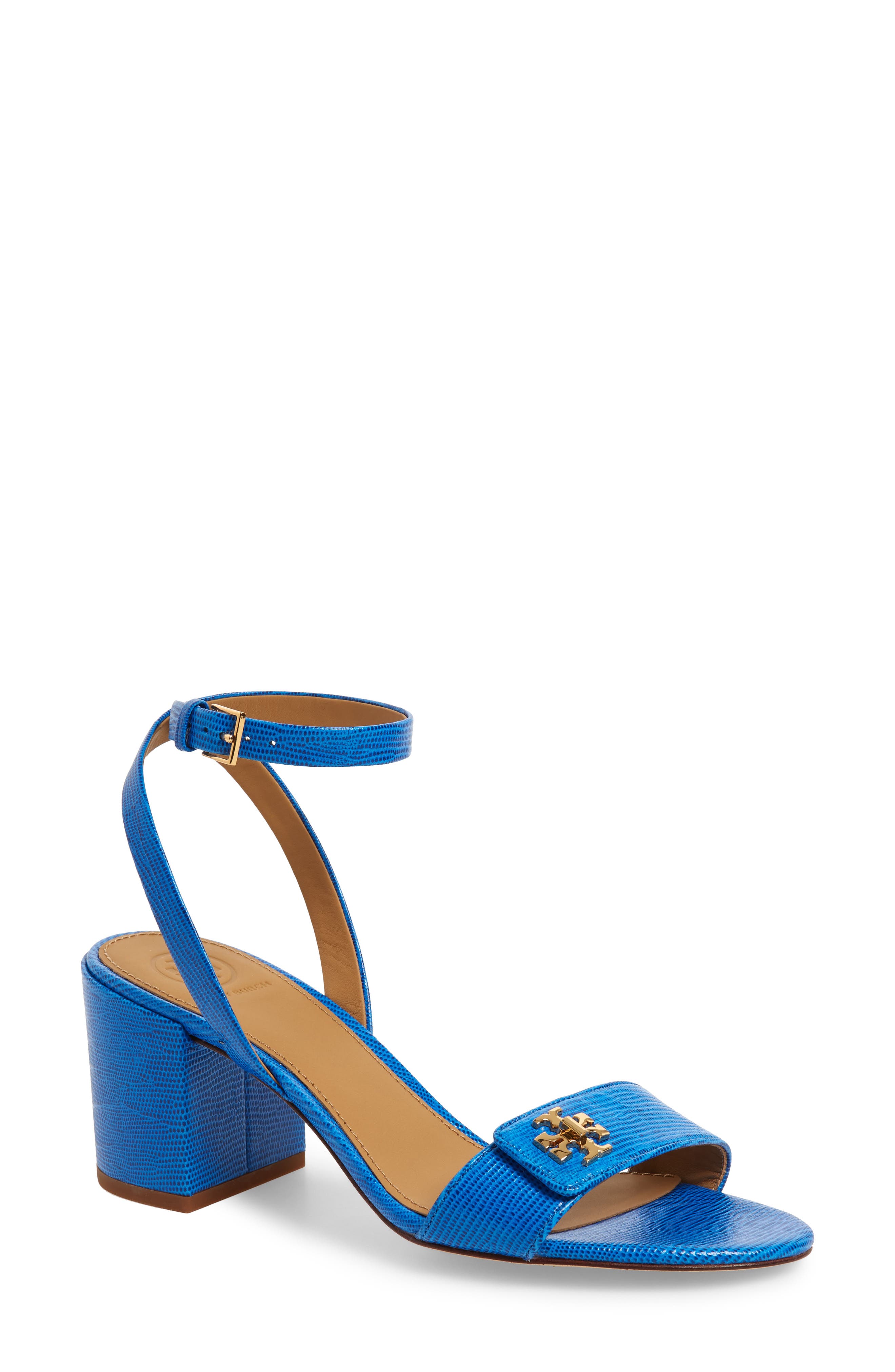 Tory Burch Kira Block Heel Sandal- Blue