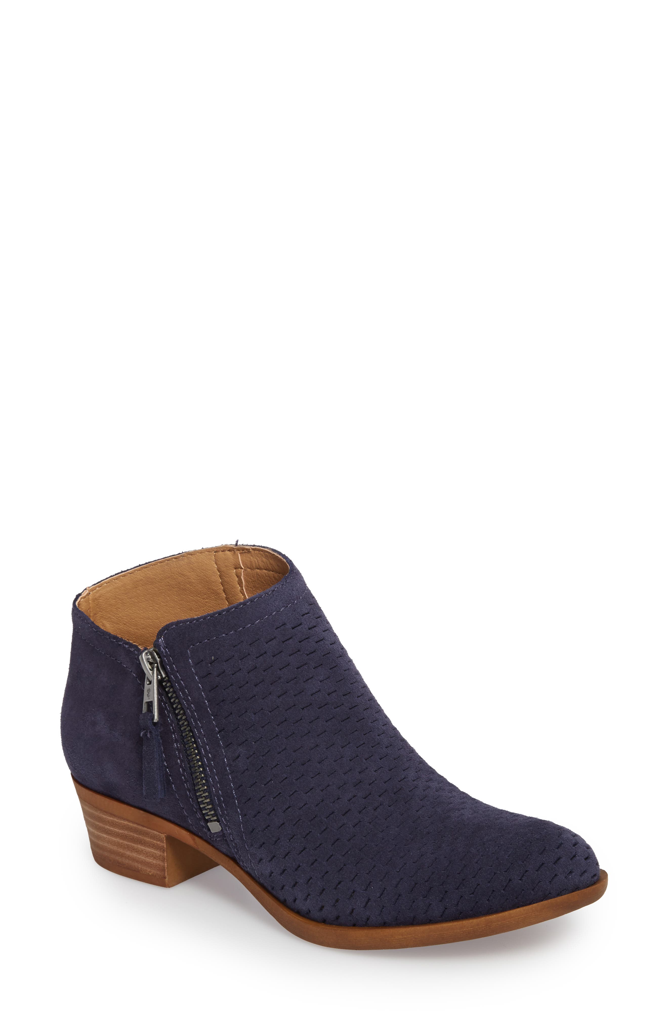 Lucky Brand Brielley Perforated Bootie, Blue