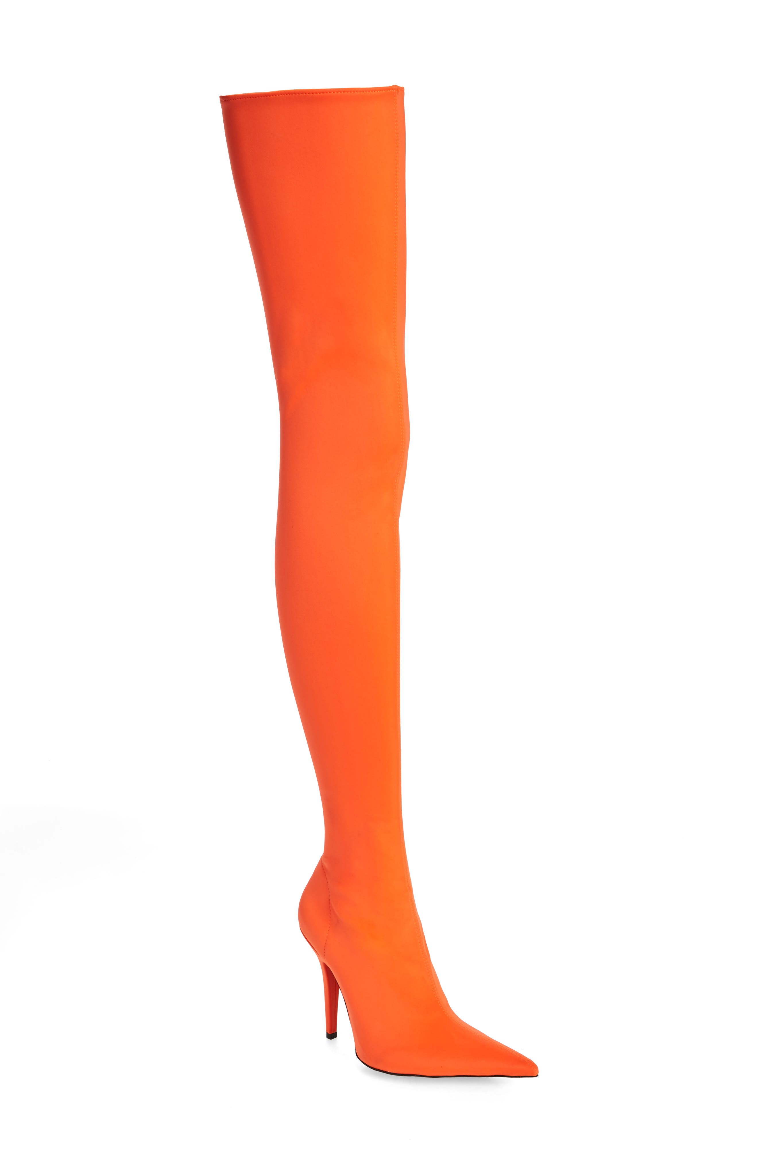 Jeffrey Campbell Gamora Thigh High Boot, Orange