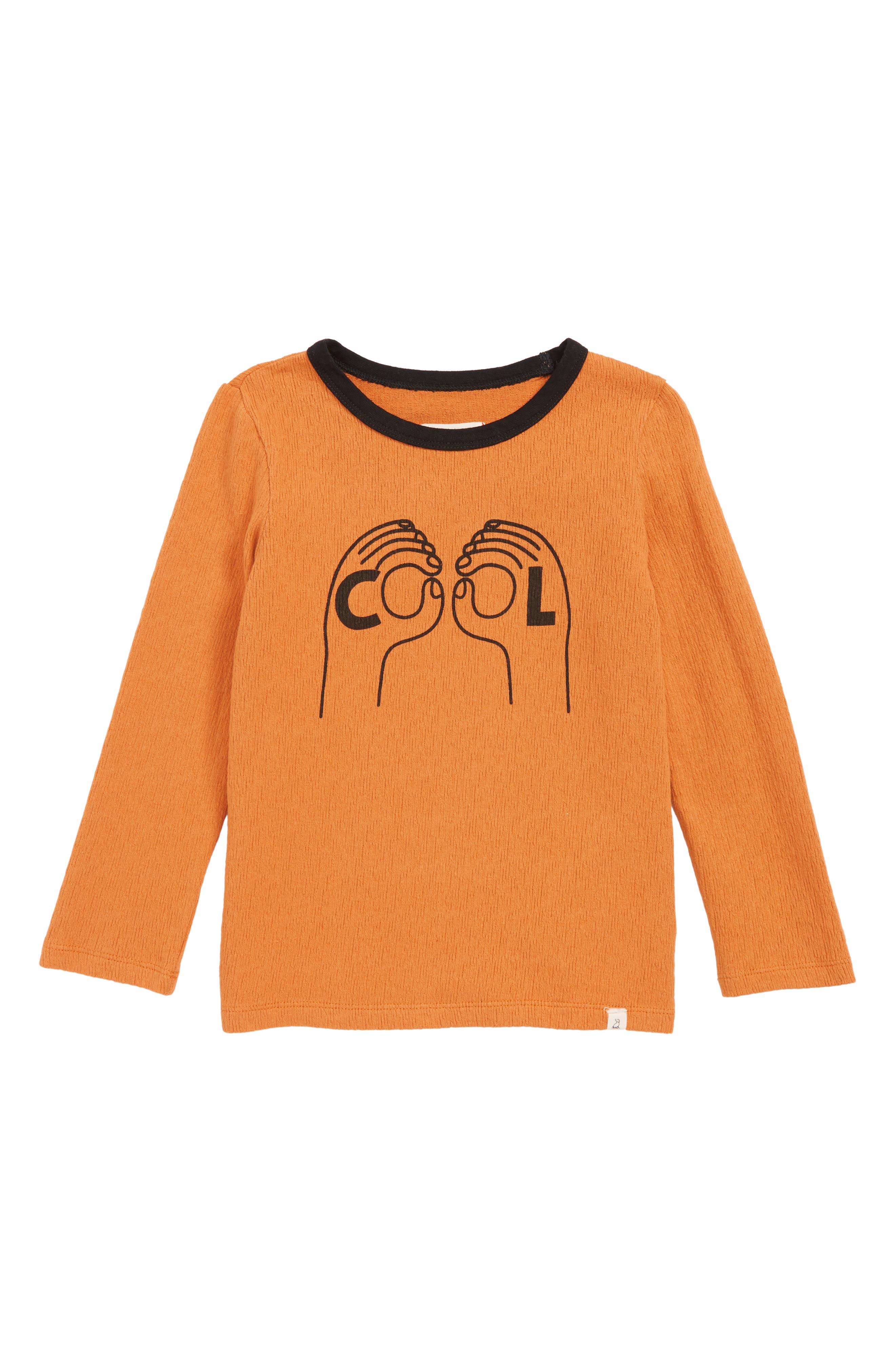 Boy's Me & Henry Cool Hands T-Shirt, Size 5-6Y - Orange