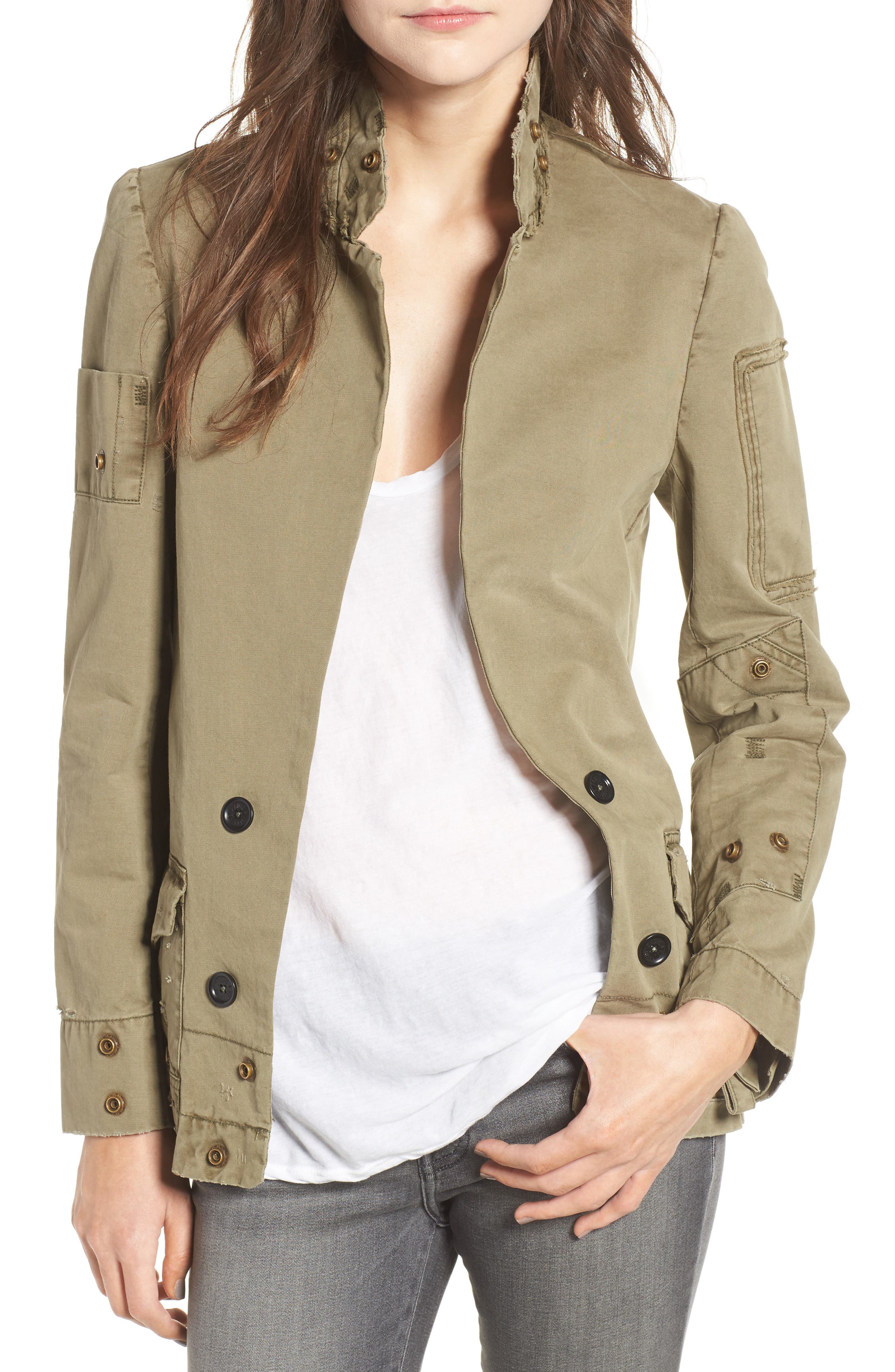 Zadig & Voltaire Vladimir Grunge Utility Jacket Nordstrom