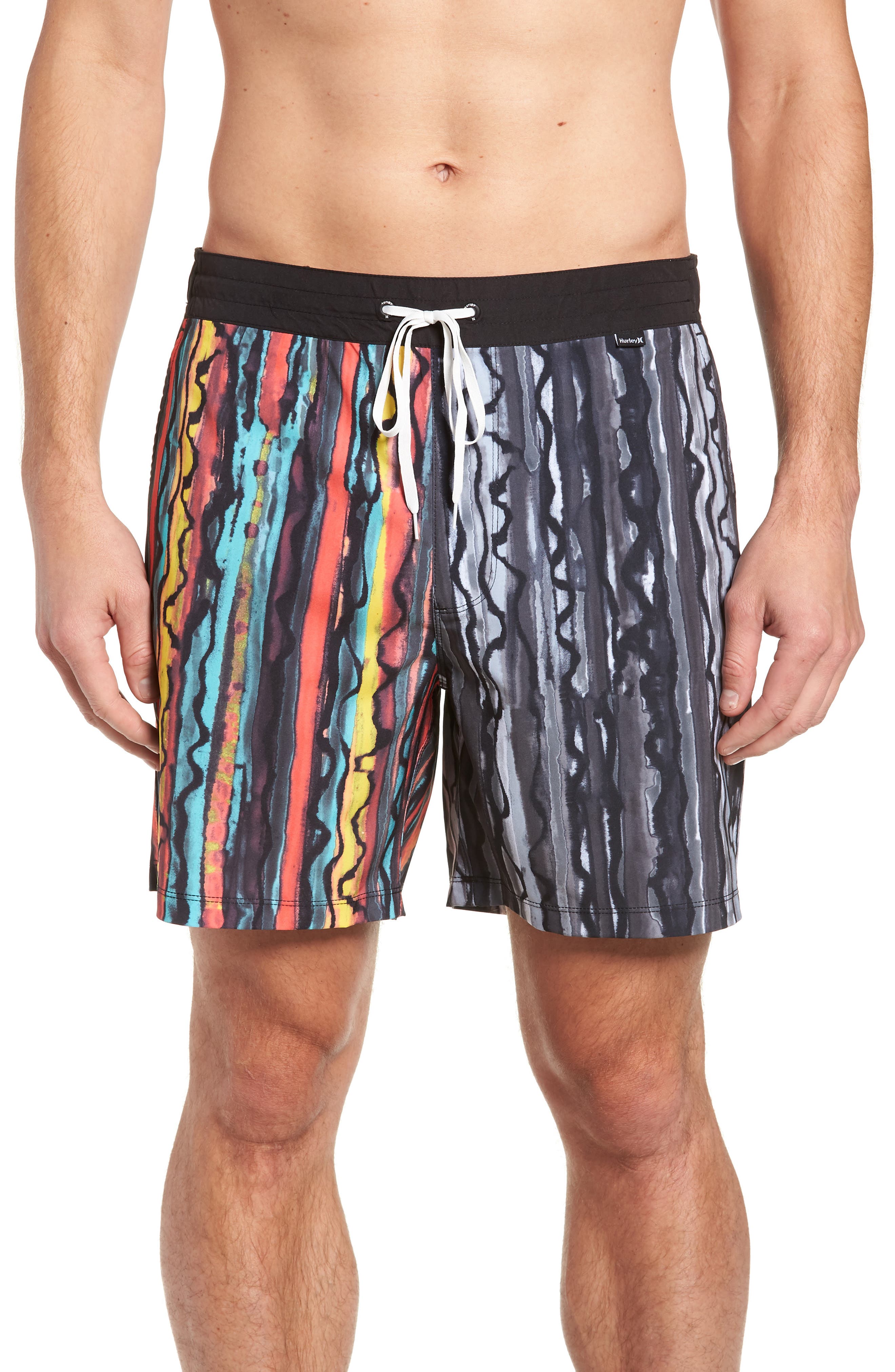 Hurley Phantom Glass Shop Valley Swim Trunks, Black