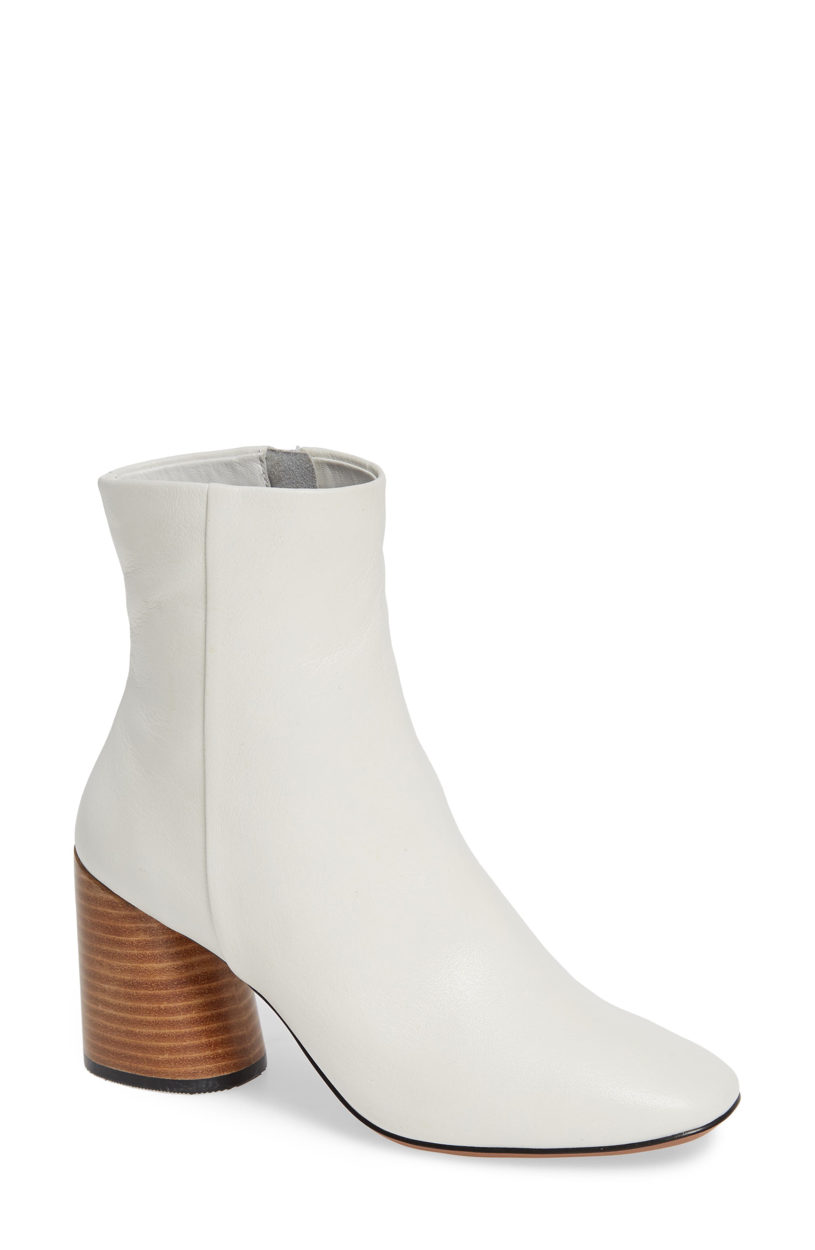 Linea Paolo Savvy Block Heel Bootie- Metallic
