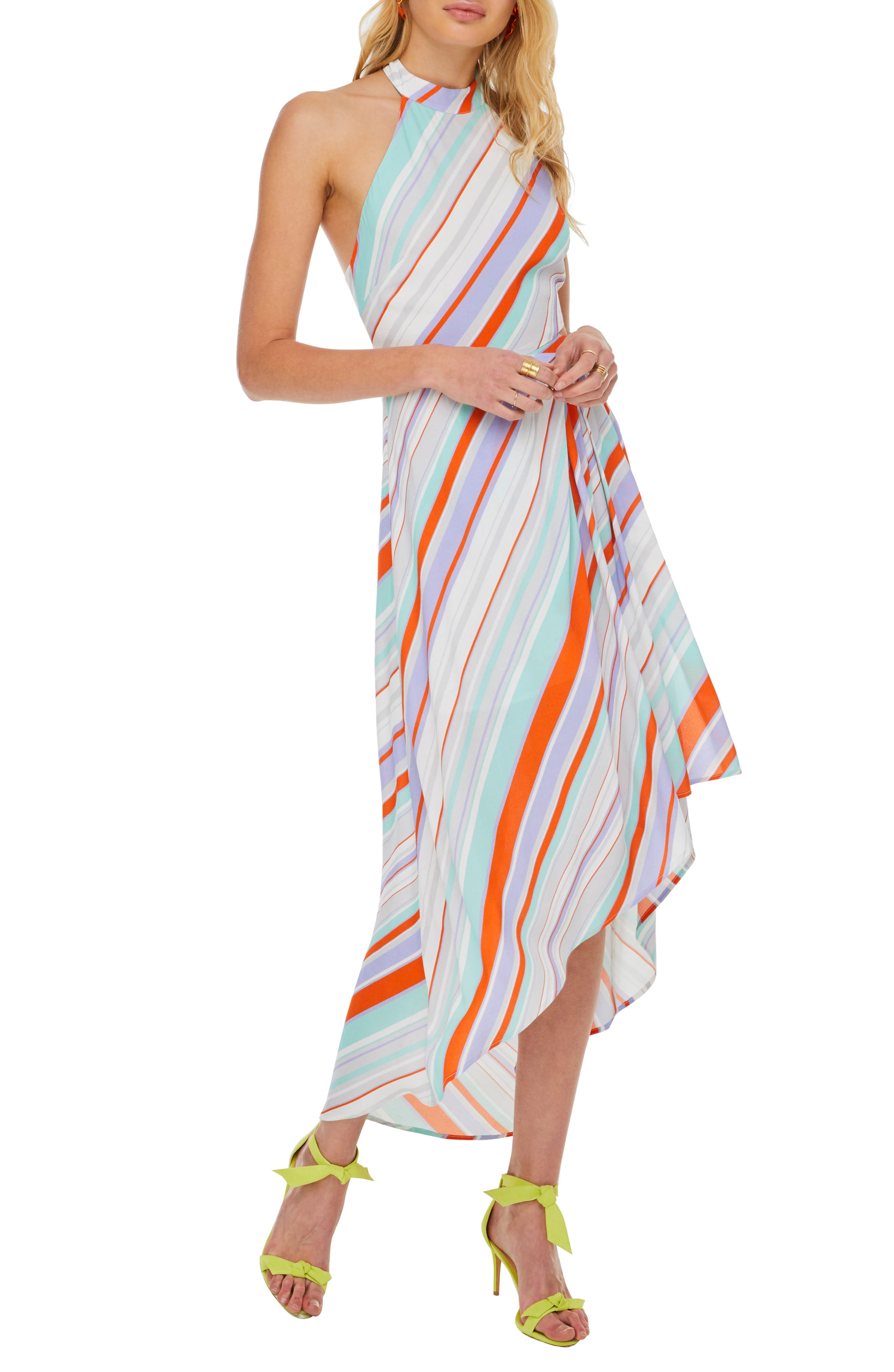 Astr The Label Illusion Maxi Dress, Orange