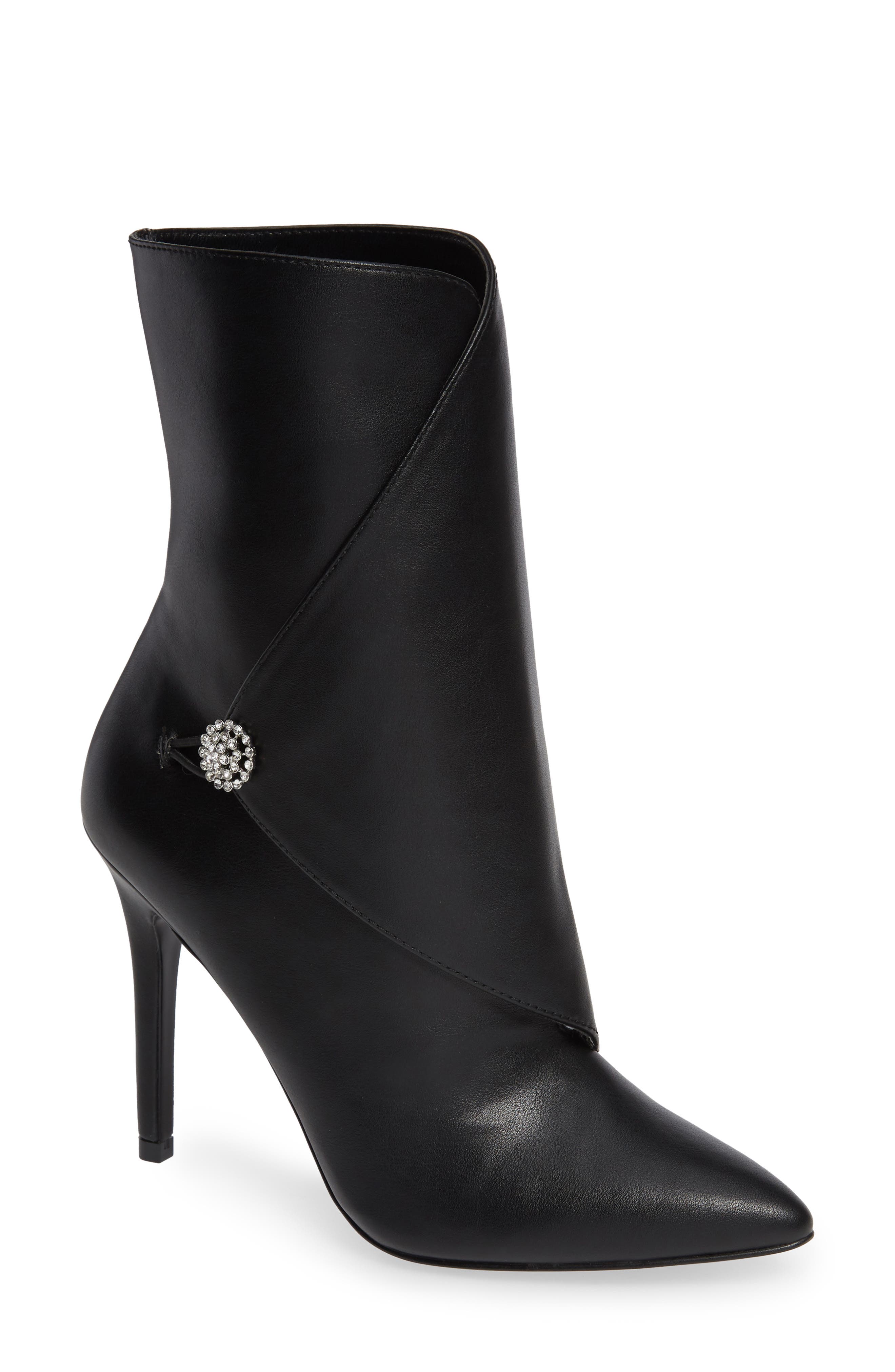 Charles By Charles David Pistol Crystal Embellished Pointy Toe Bootie